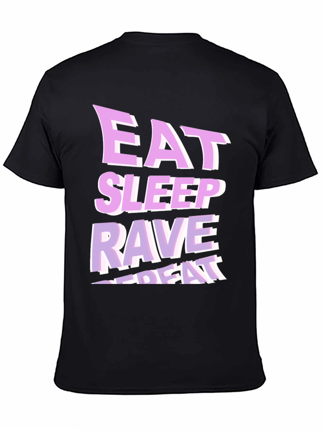 Eat Sleep Rave Repeat Graphic T-Shirt
