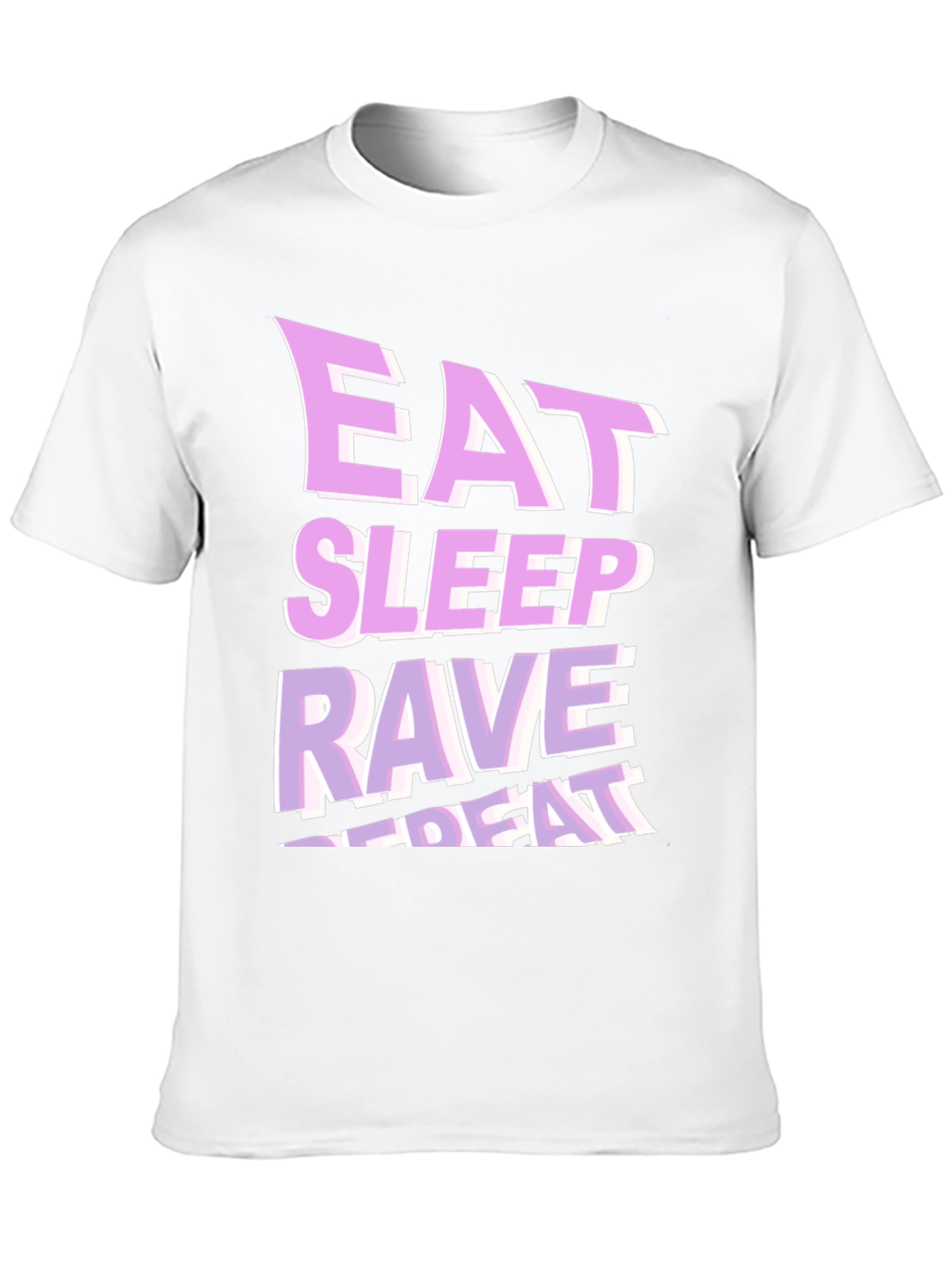 Eat Sleep Rave Repeat Graphic T-Shirt