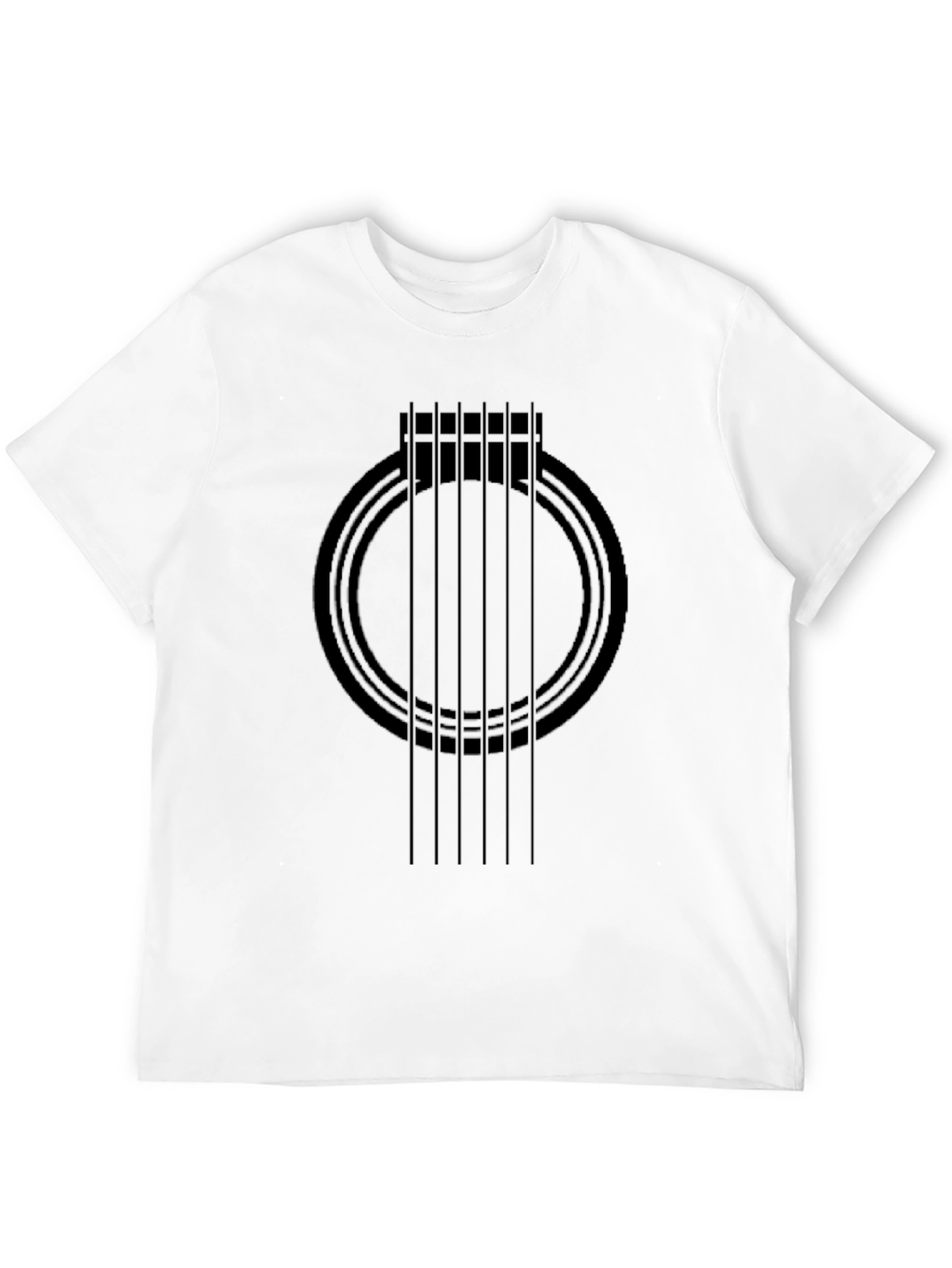 Guitar Graphic Black T-Shirt - Music Lover Tee