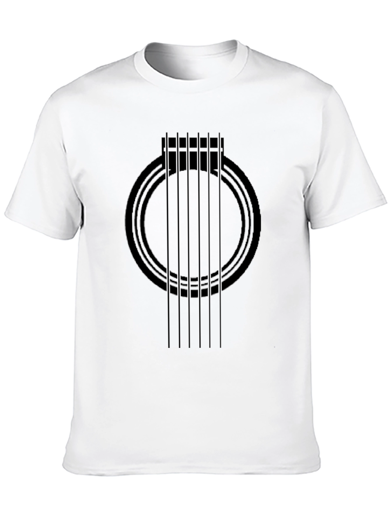 Guitar Graphic Black T-Shirt - Music Lover Tee
