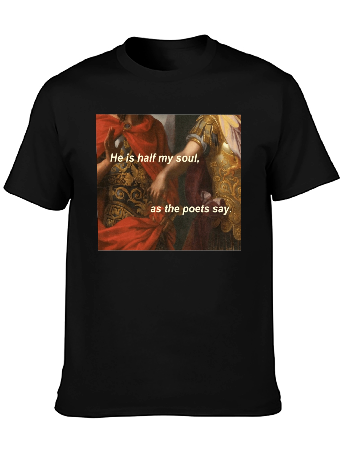 Soulmate Quote Graphic Black T-Shirt