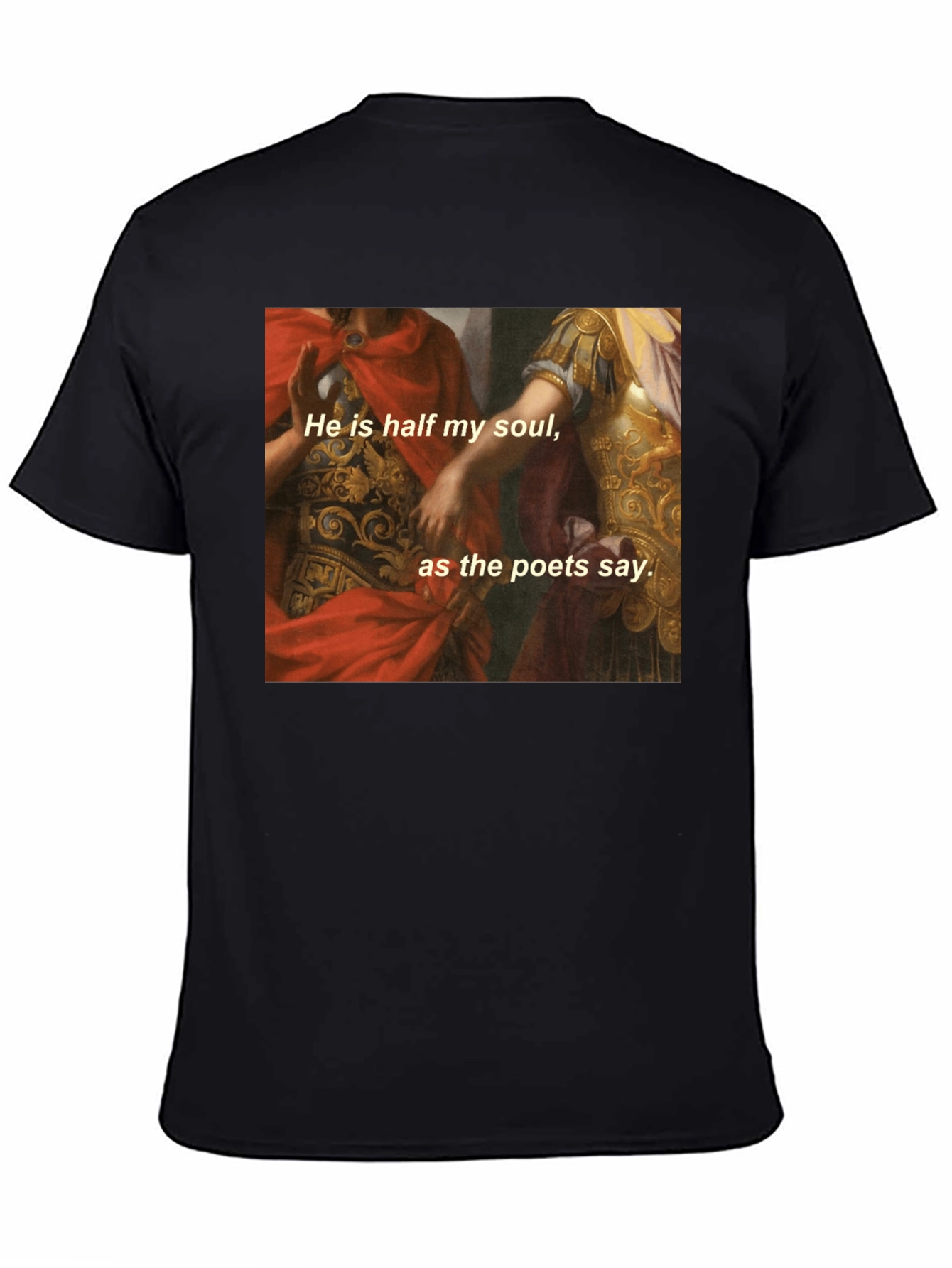 Soulmate Quote Graphic Black T-Shirt