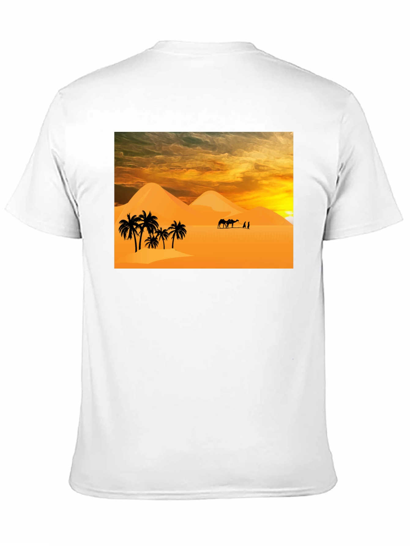 Desert Scene Graphic T-Shirt - Black