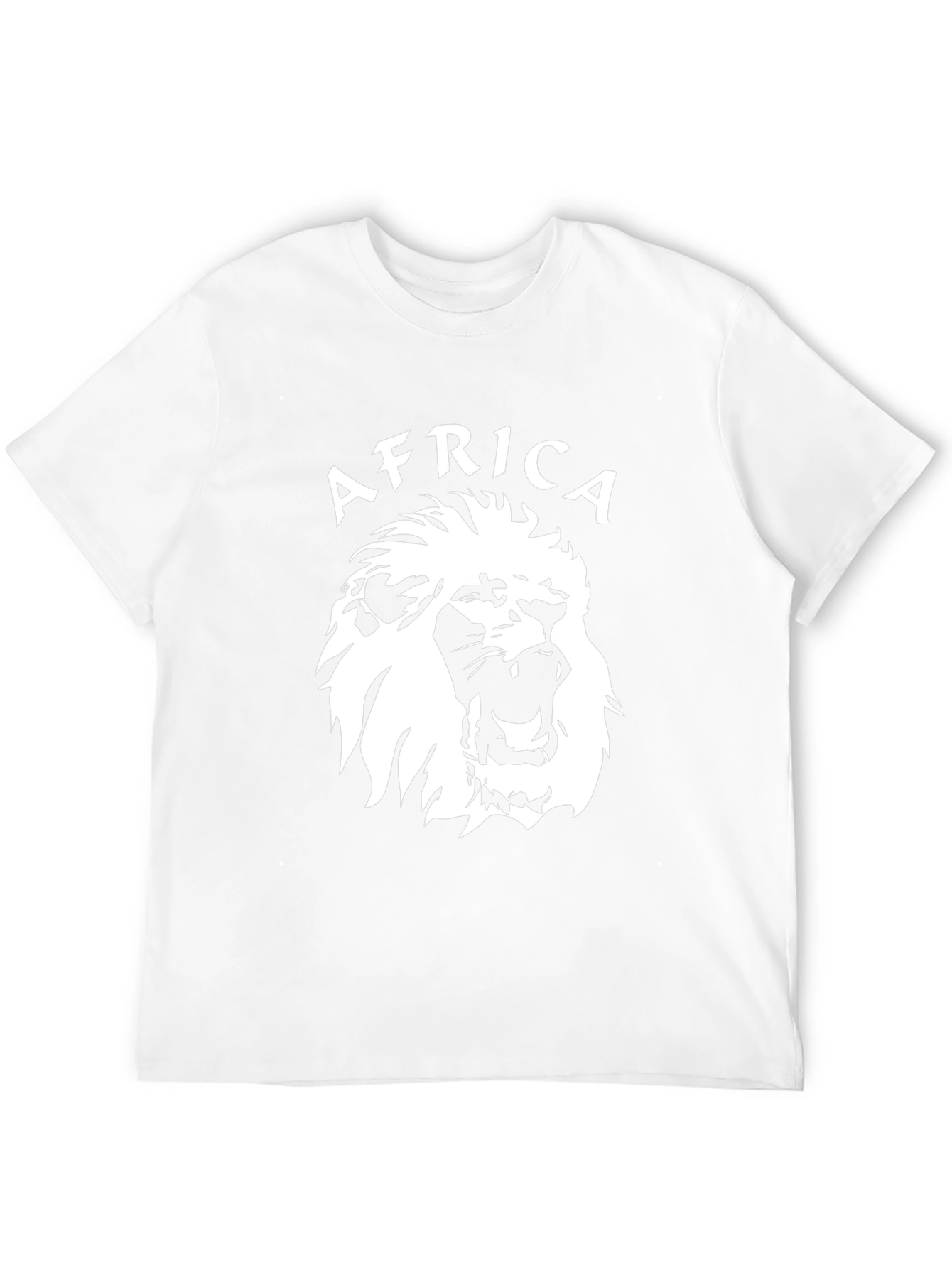 Africa Lion Graphic Black T-Shirt
