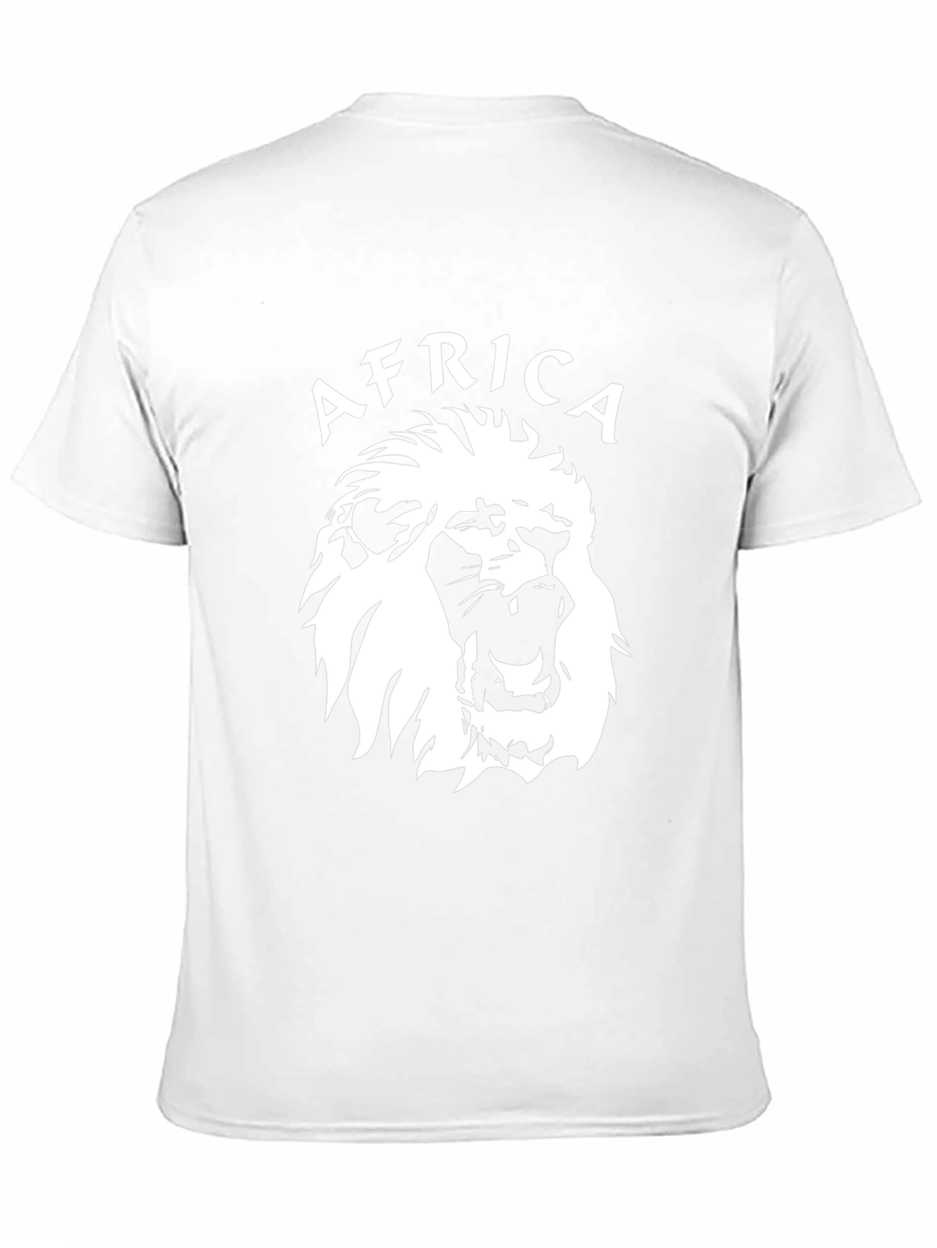 Africa Lion Graphic Black T-Shirt