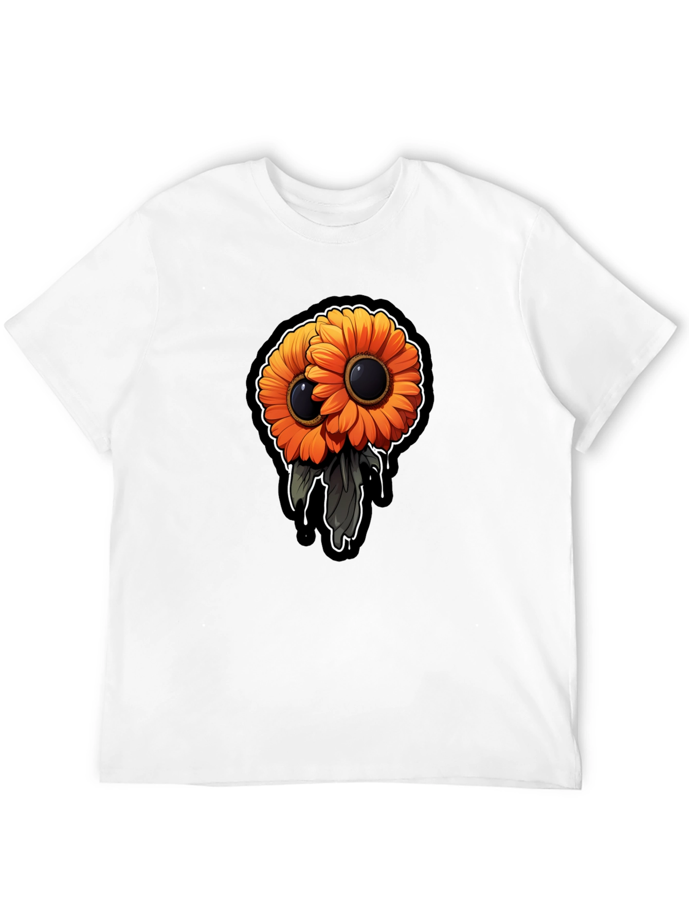 Gothic Double Sunflower Graphic Tee