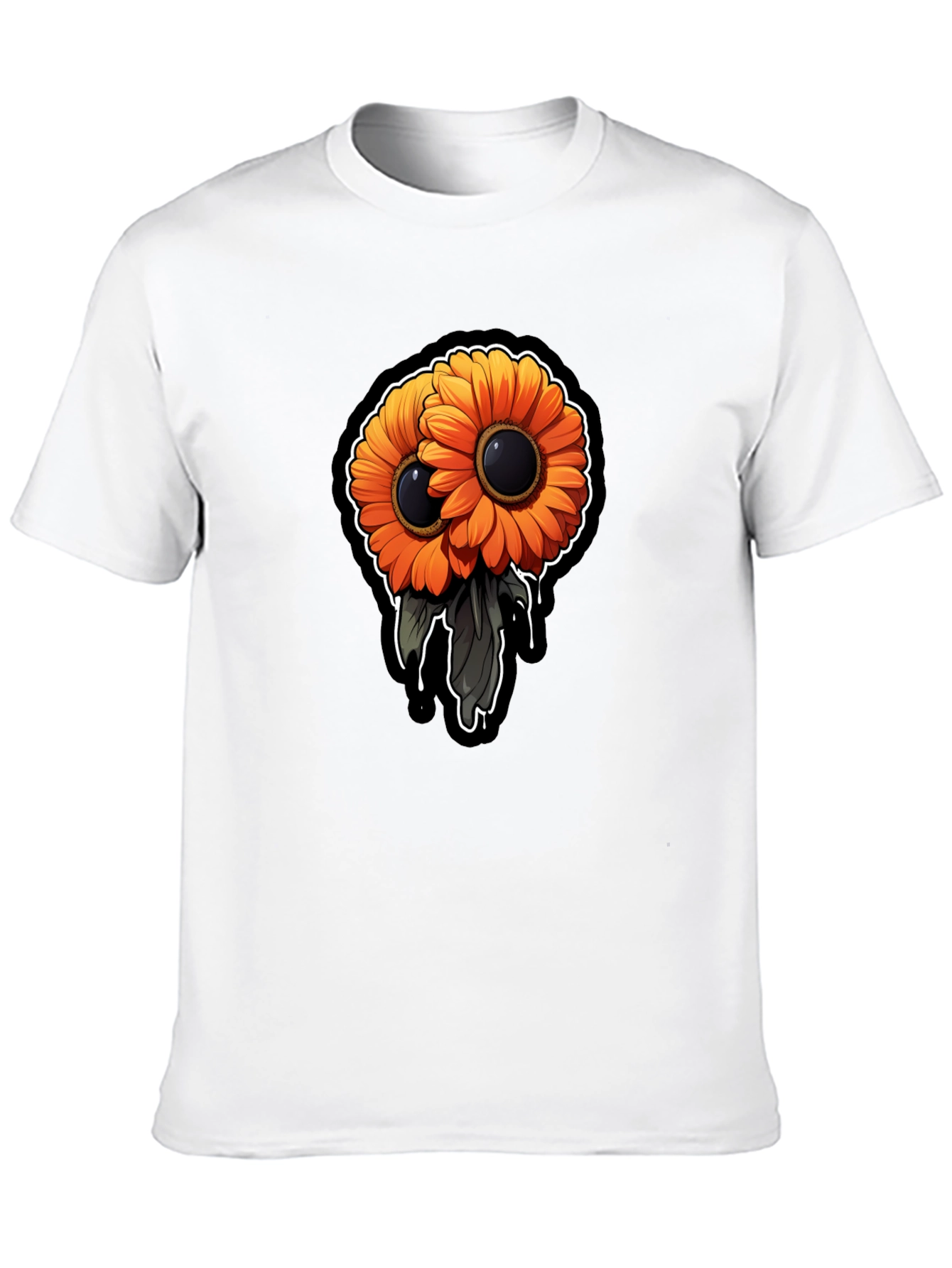 Gothic Double Sunflower Graphic Tee