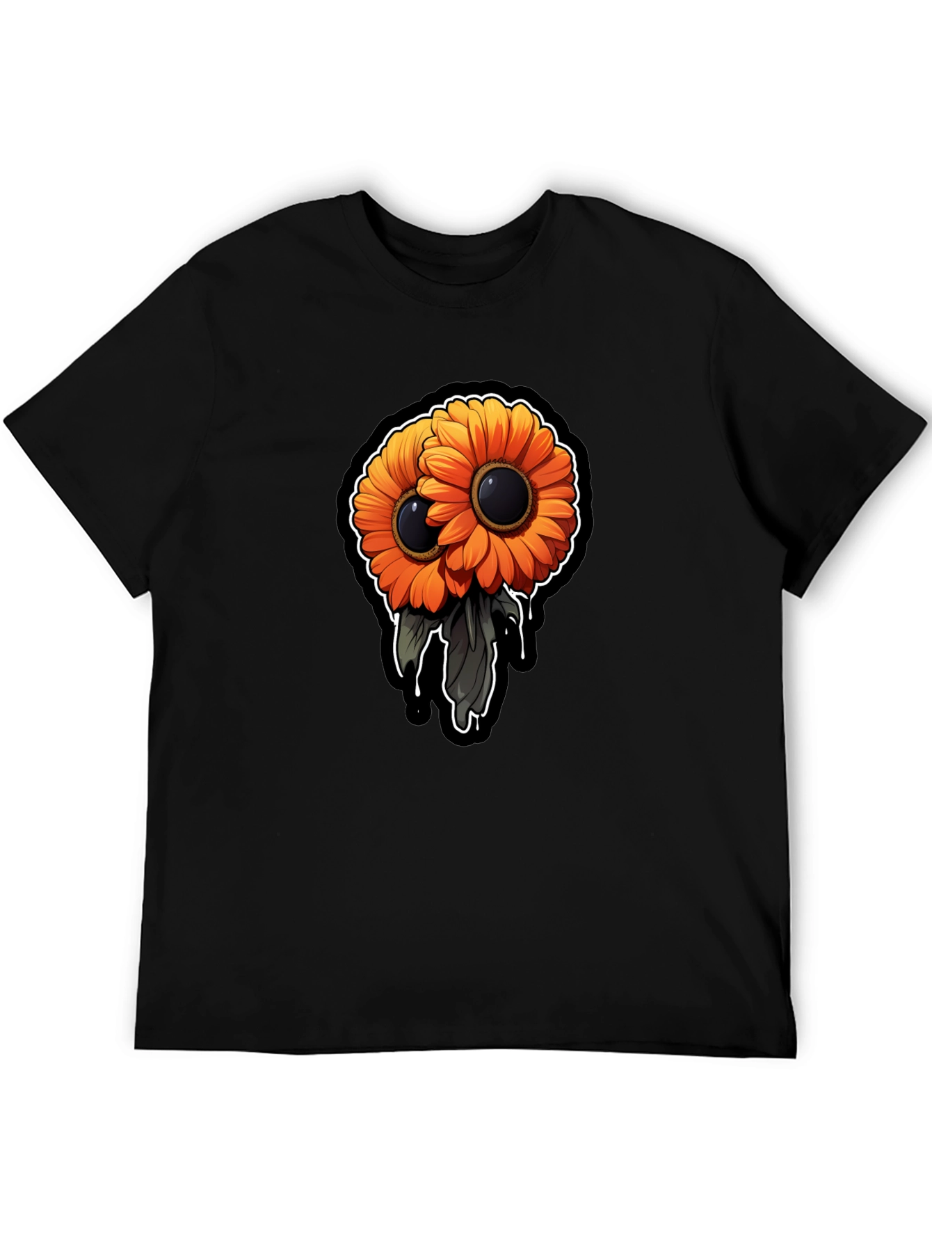 Gothic Double Sunflower Graphic Tee