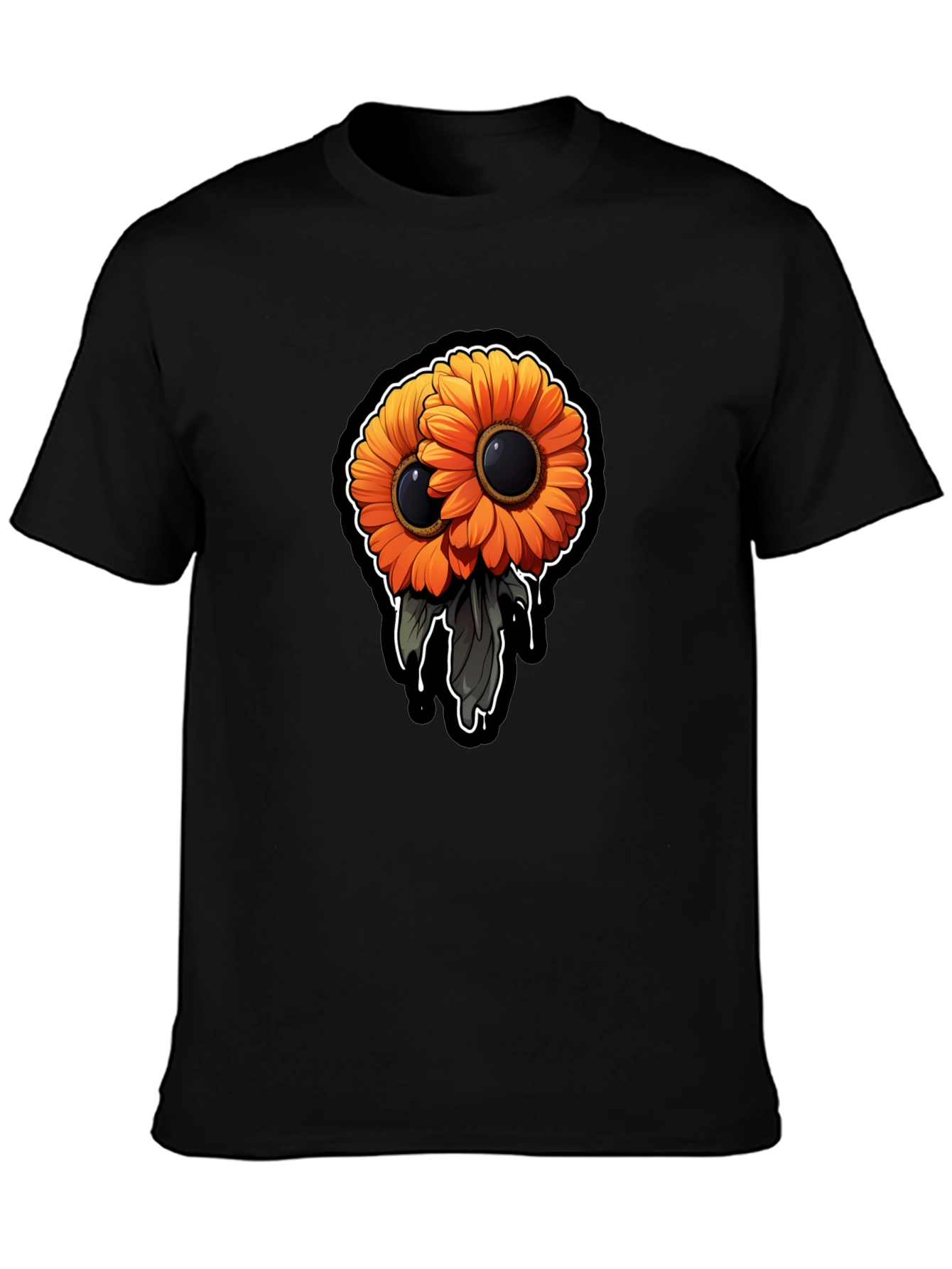 Gothic Double Sunflower Graphic Tee