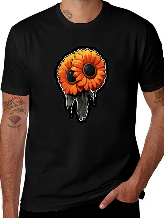 Gothic Double Sunflower Graphic Tee