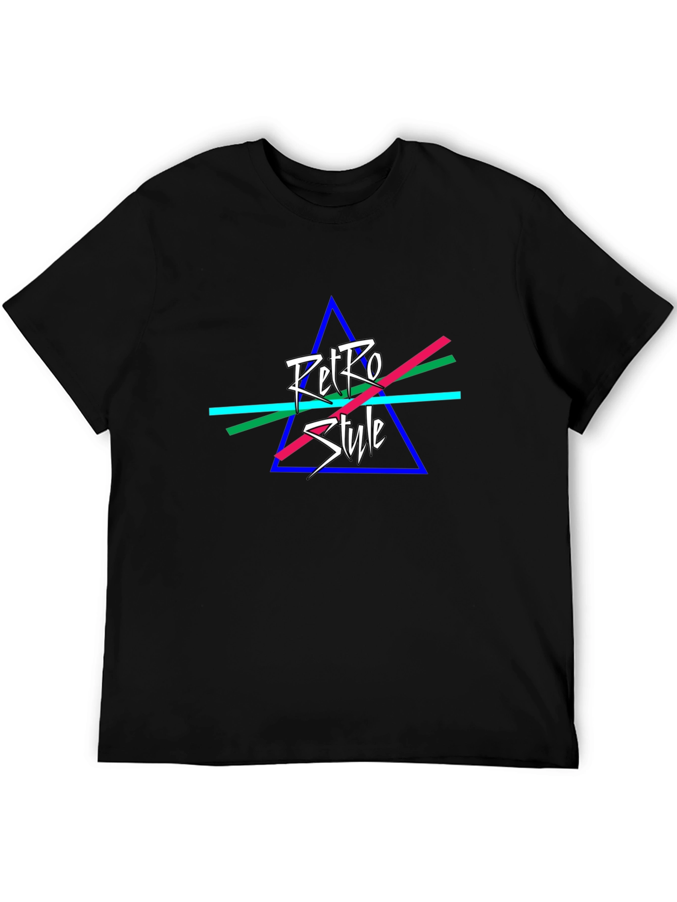 Retro Style Black T-Shirt