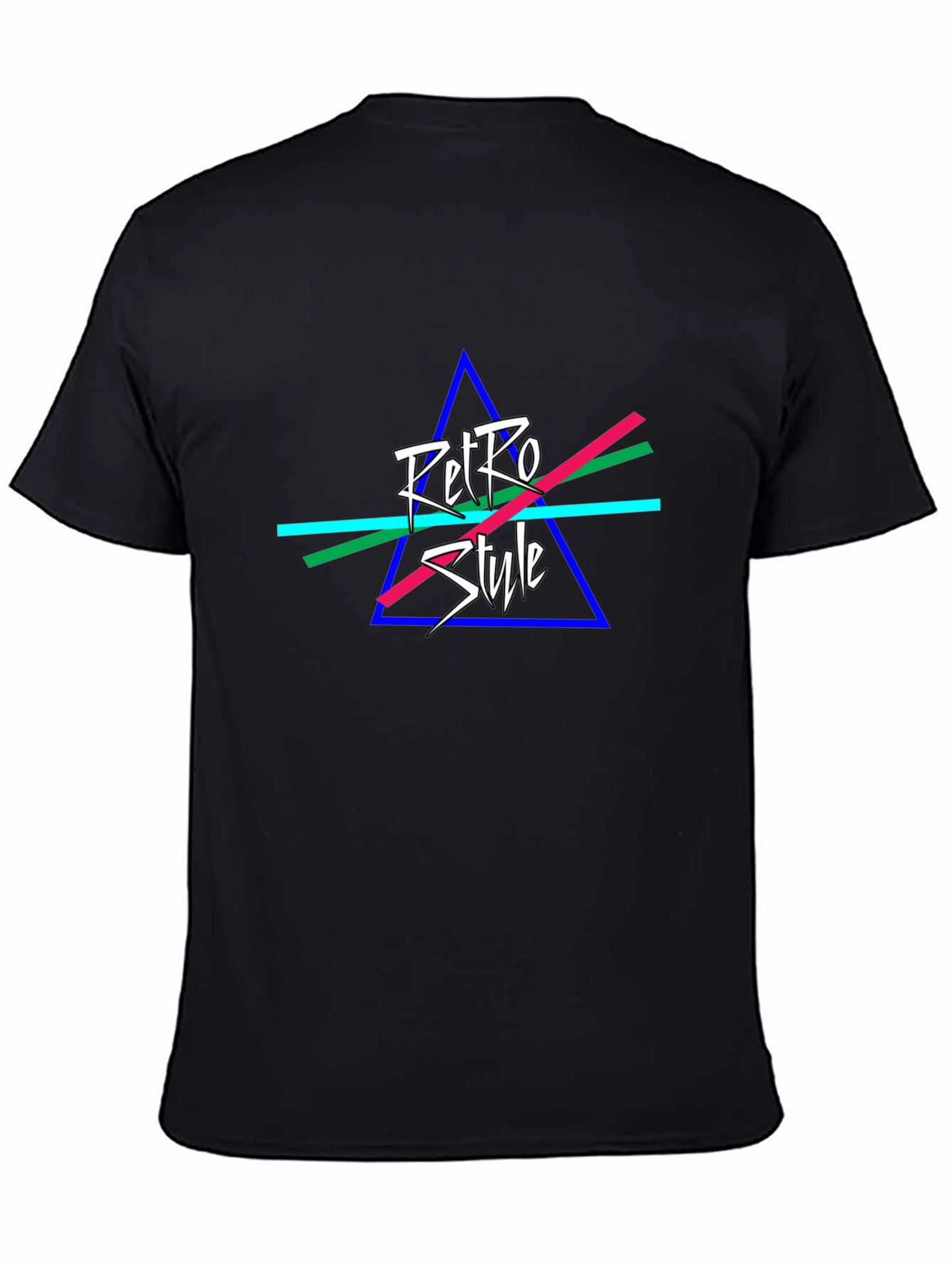 Retro Style Black T-Shirt