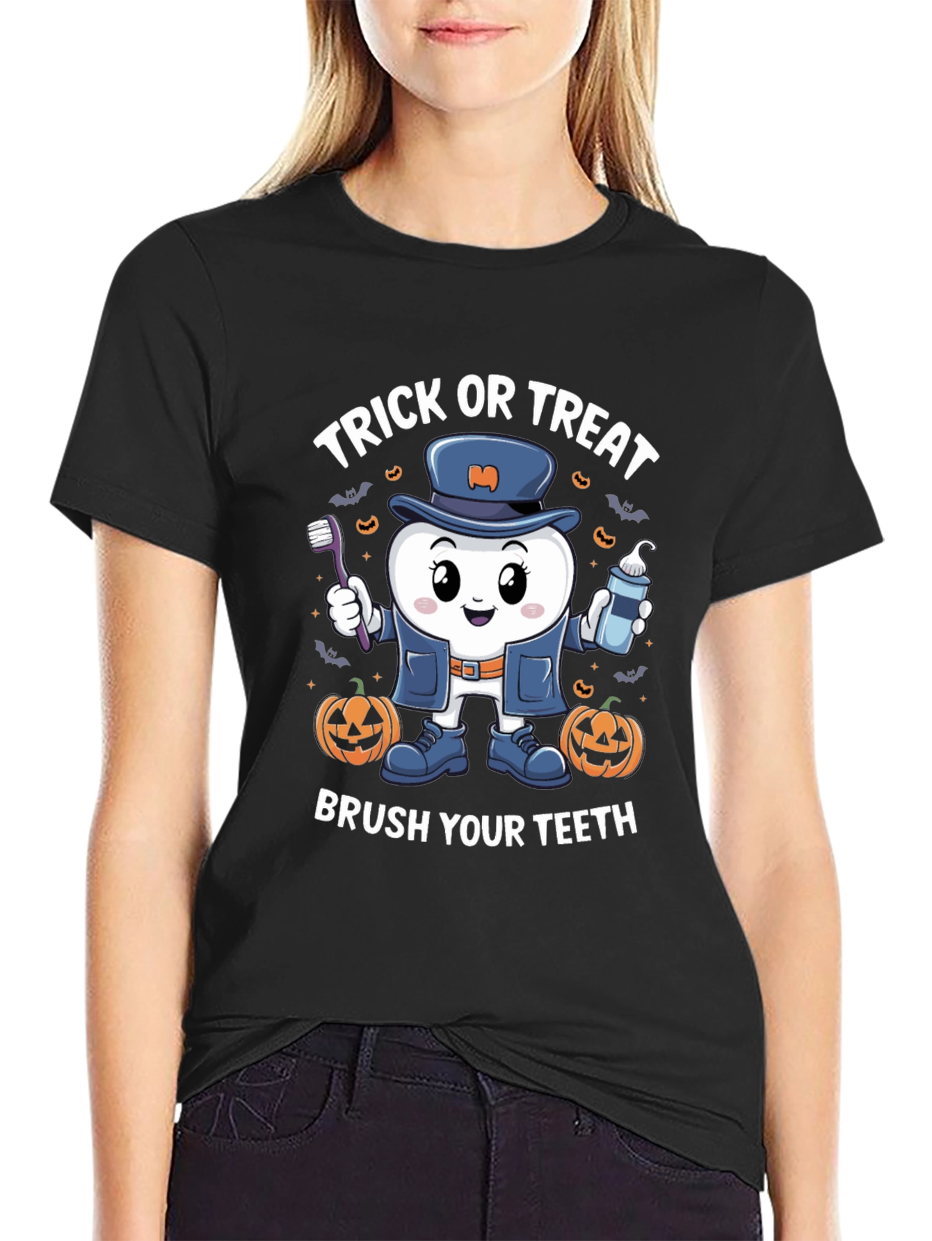 Trick or Treat Brush Your Teeth T-Shirt