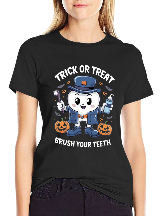 Trick or Treat Brush Your Teeth T-Shirt