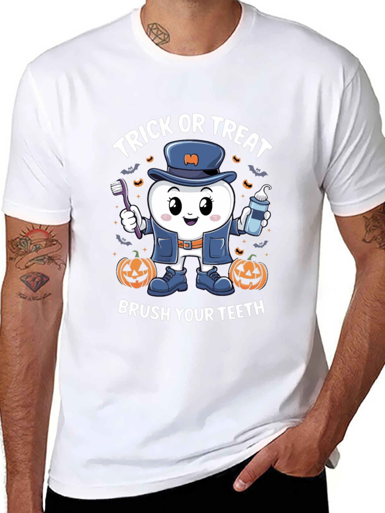 Trick or Treat Brush Your Teeth T-Shirt