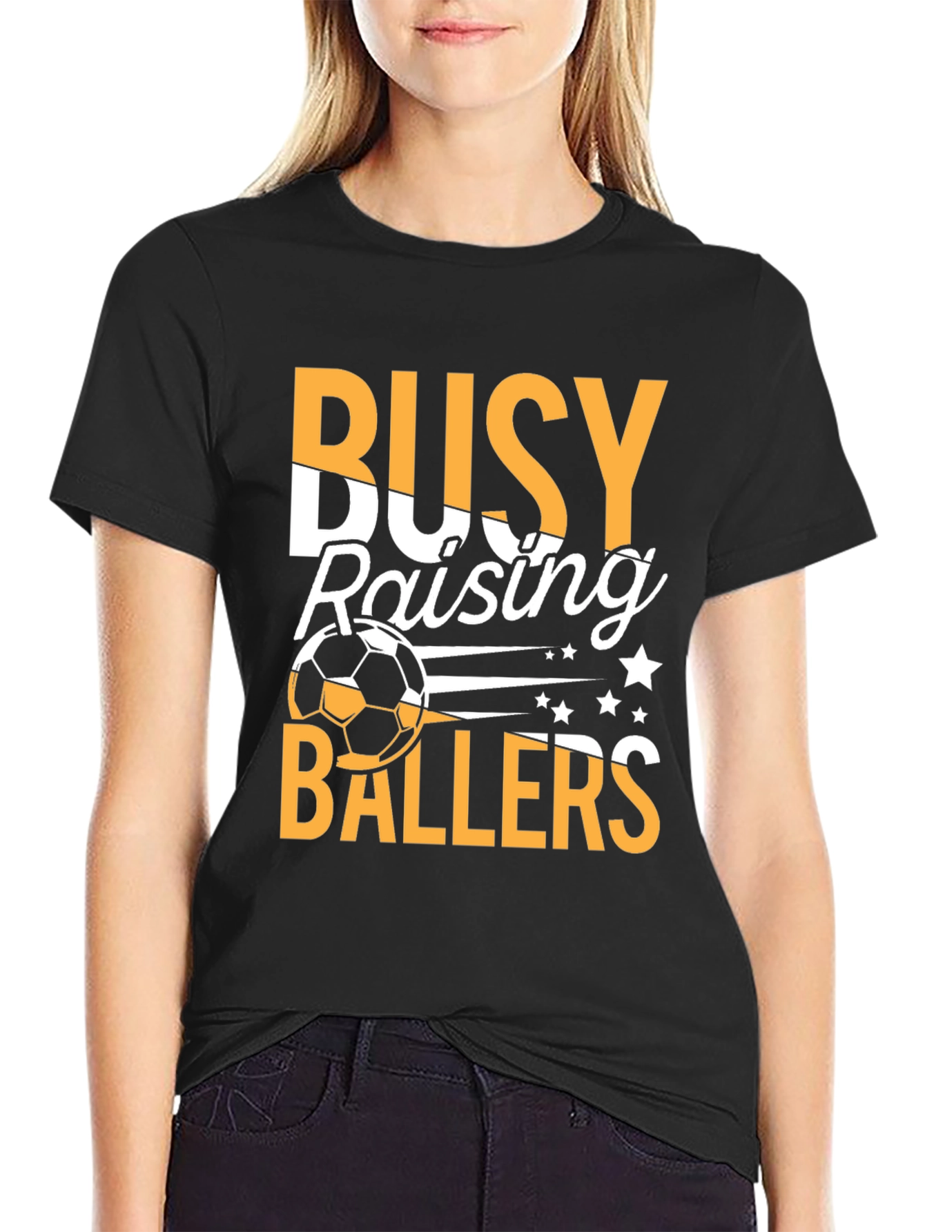 Busy Raising Ballers Graphic T-Shirt