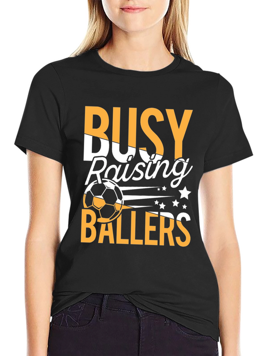 Busy Raising Ballers Graphic T-Shirt
