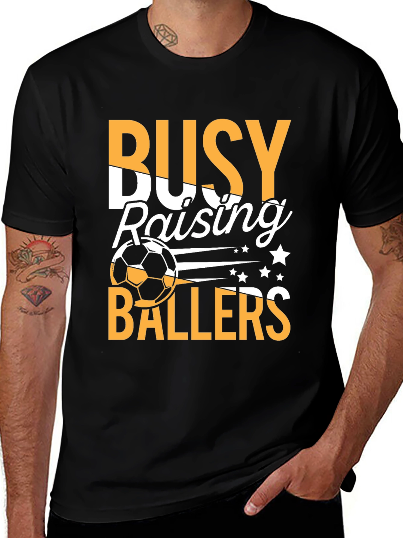 Busy Raising Ballers Graphic T-Shirt
