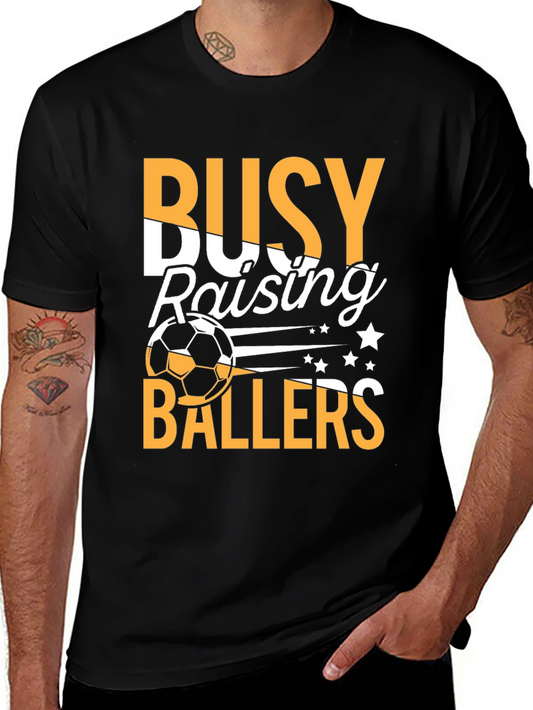 Busy Raising Ballers Graphic T-Shirt