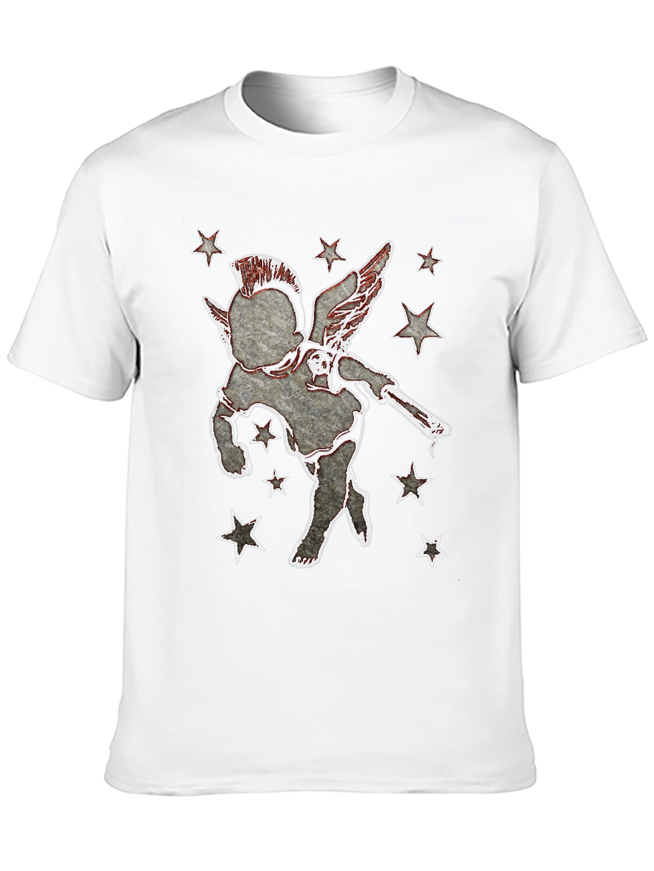 Punk Angel Graphic Print Tee