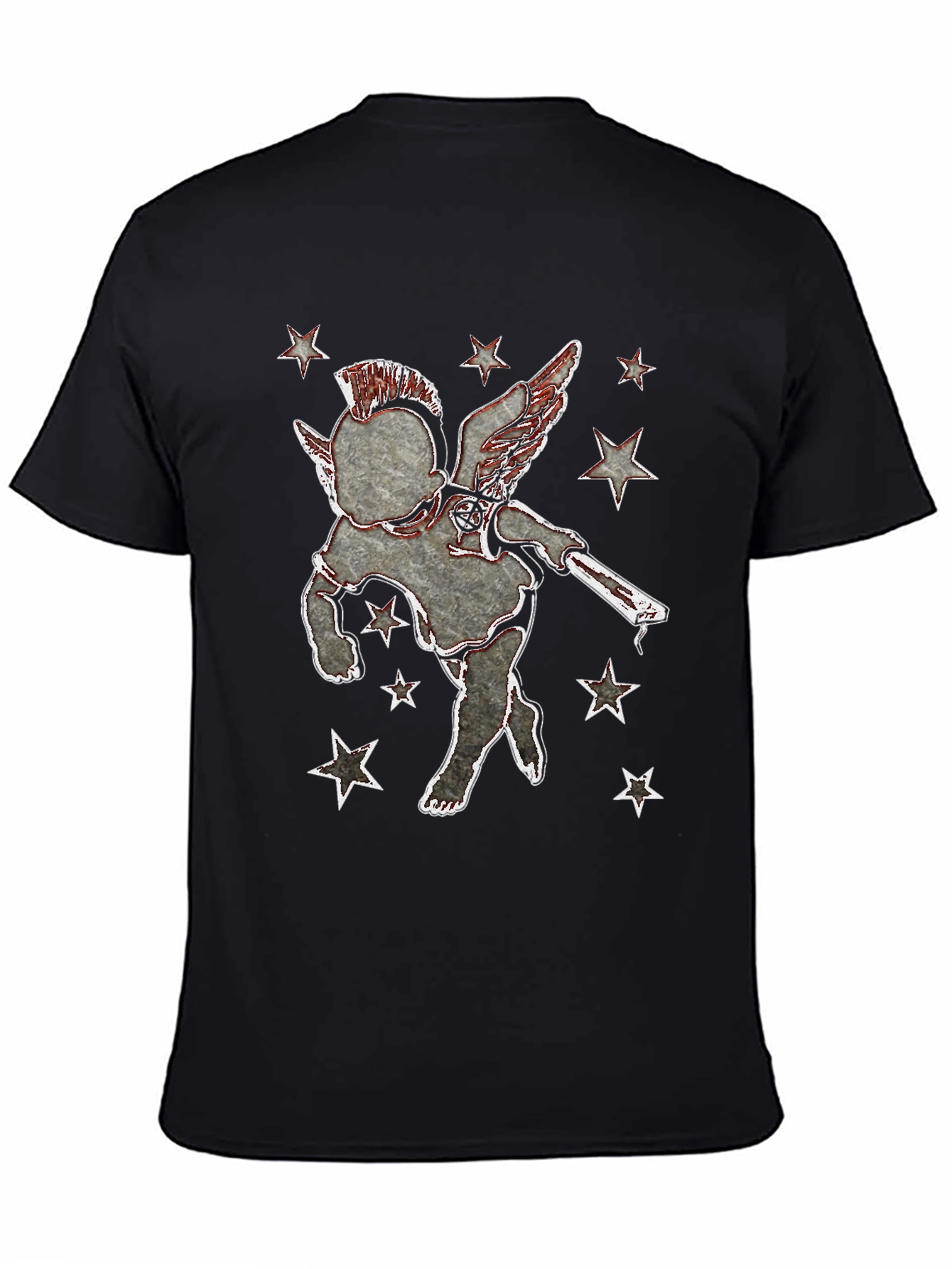 Punk Angel Graphic Print Tee