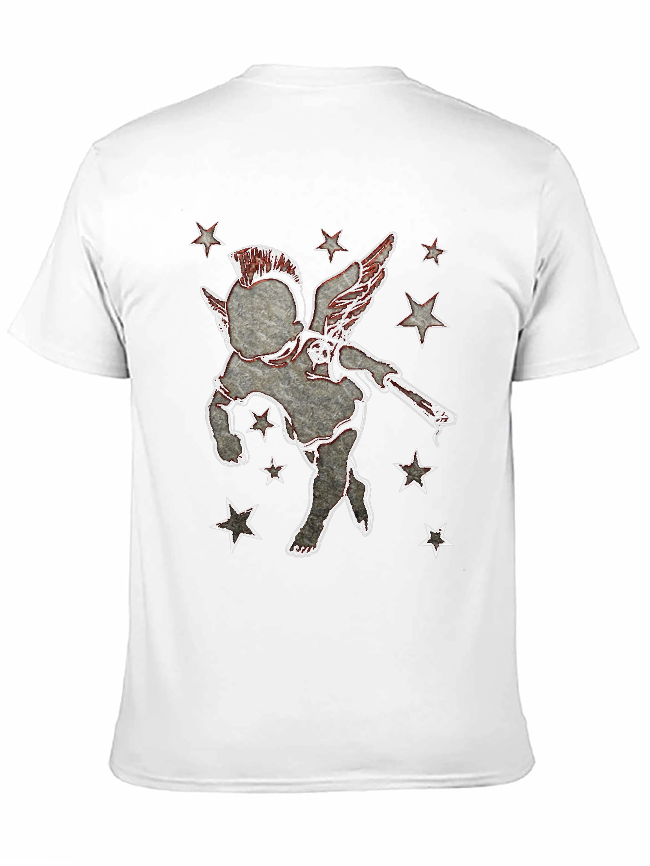 Punk Angel Graphic Print Tee