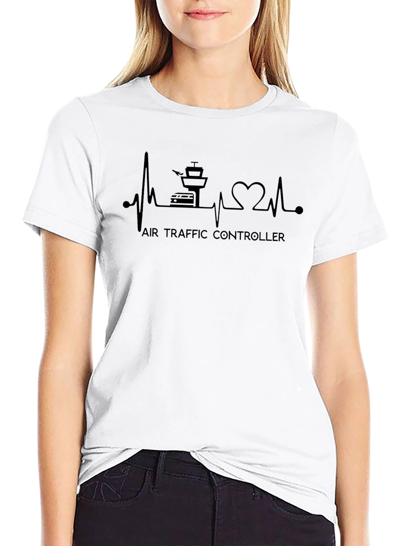Air Traffic Controller Heartbeat T-Shirt