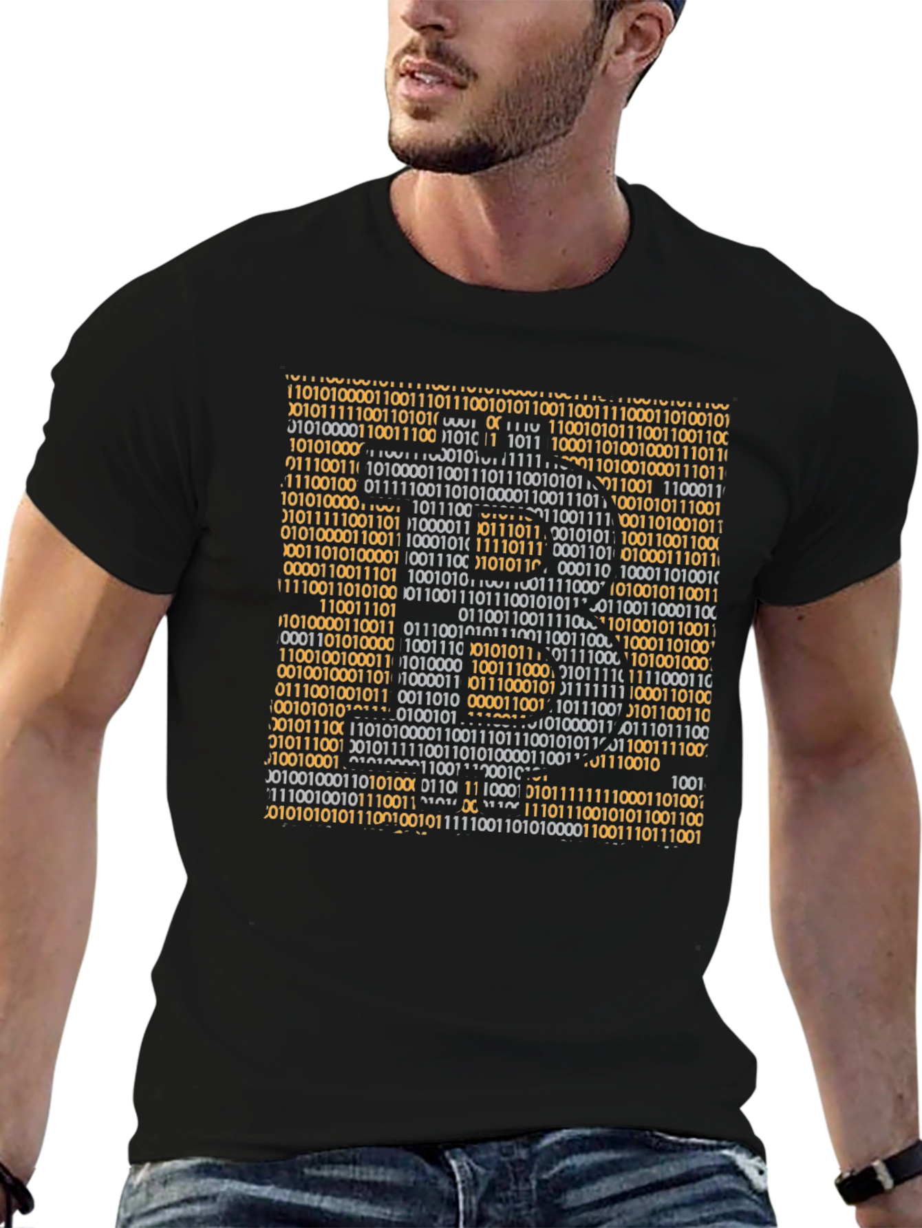 Binary Code Graphic T-Shirt - Geek Style