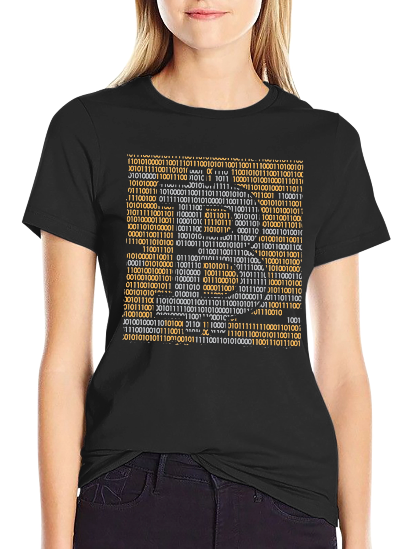 Binary Code Graphic T-Shirt - Geek Style
