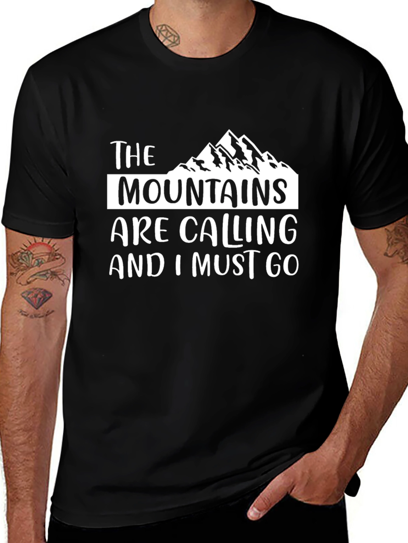 Mountain Calling Graphic T-Shirt - Adventure Awaits!