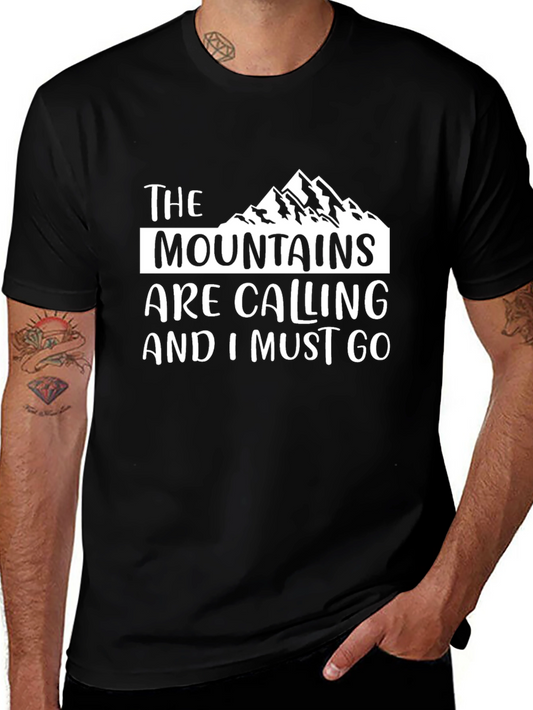Mountain Calling Graphic T-Shirt - Adventure Awaits!