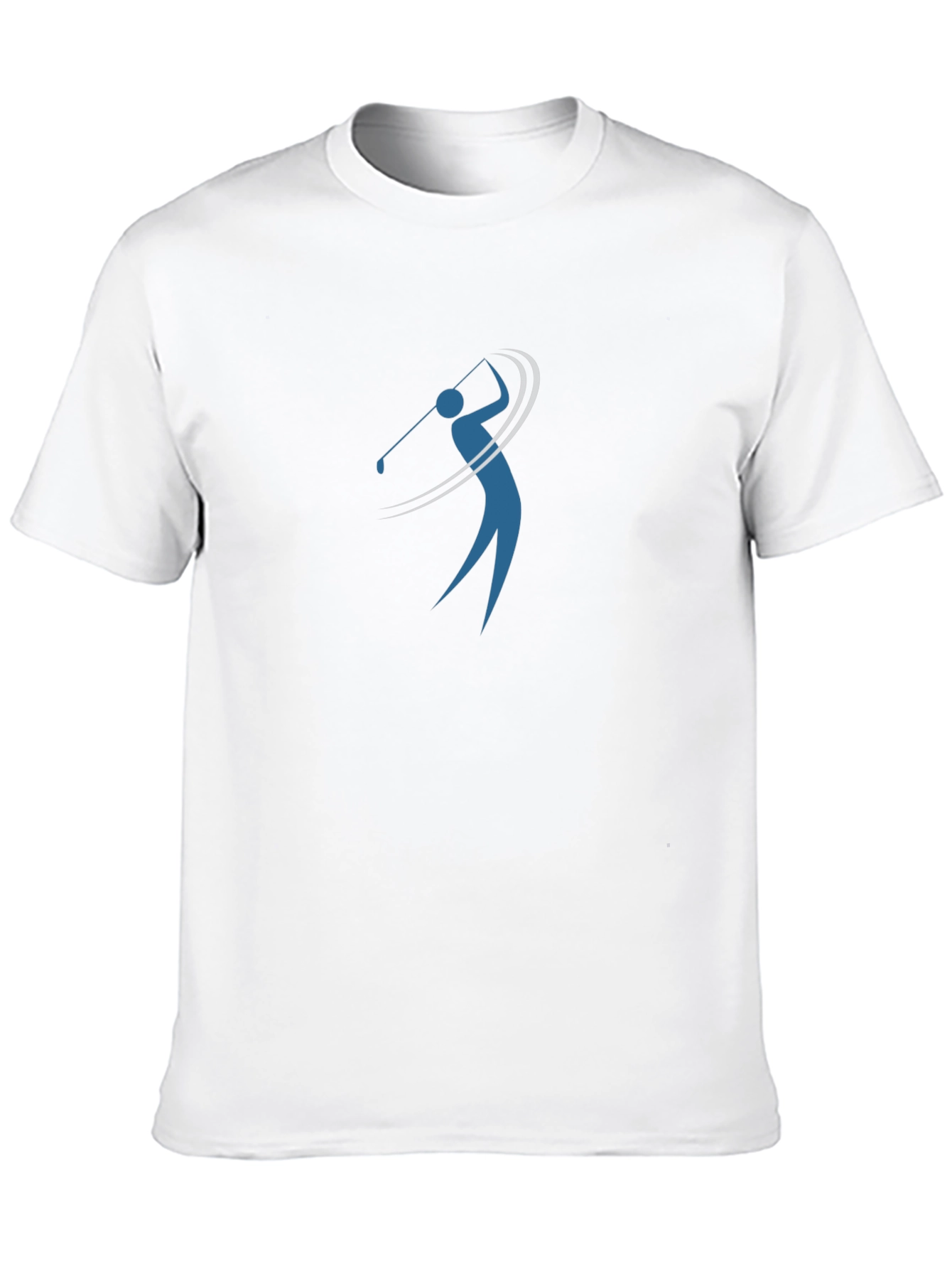 Mens Black Golf Swing Graphic Tee Shirt