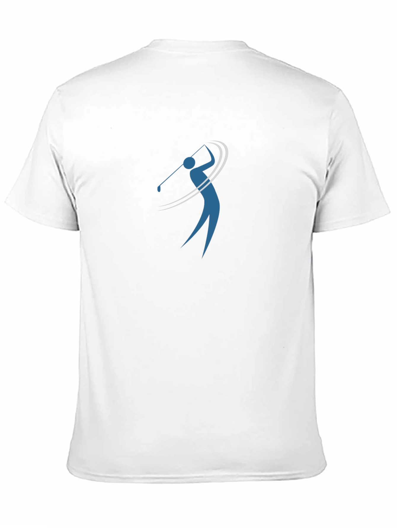 Mens Black Golf Swing Graphic Tee Shirt