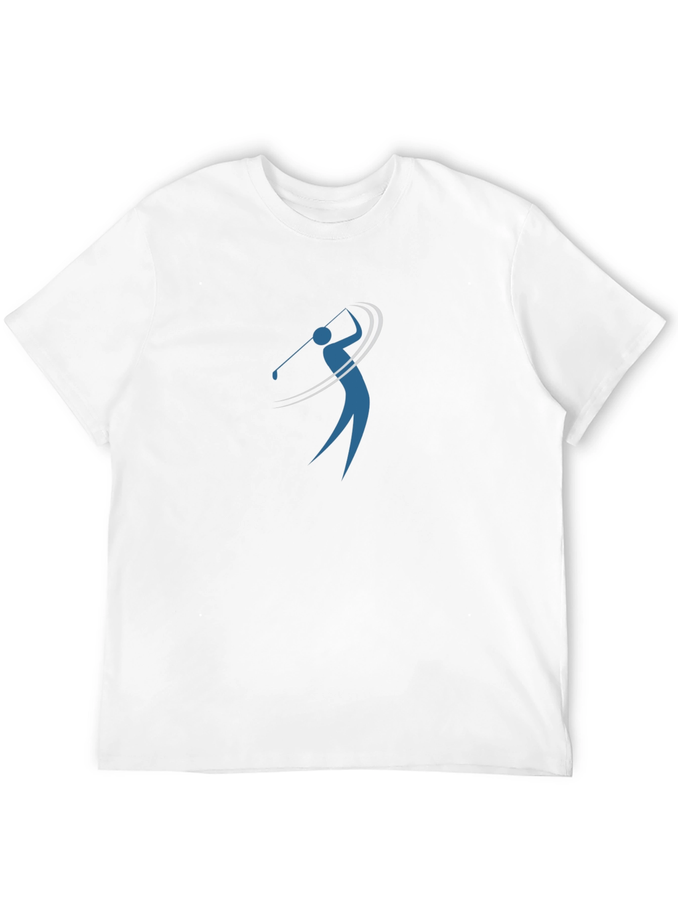Mens Black Golf Swing Graphic Tee Shirt