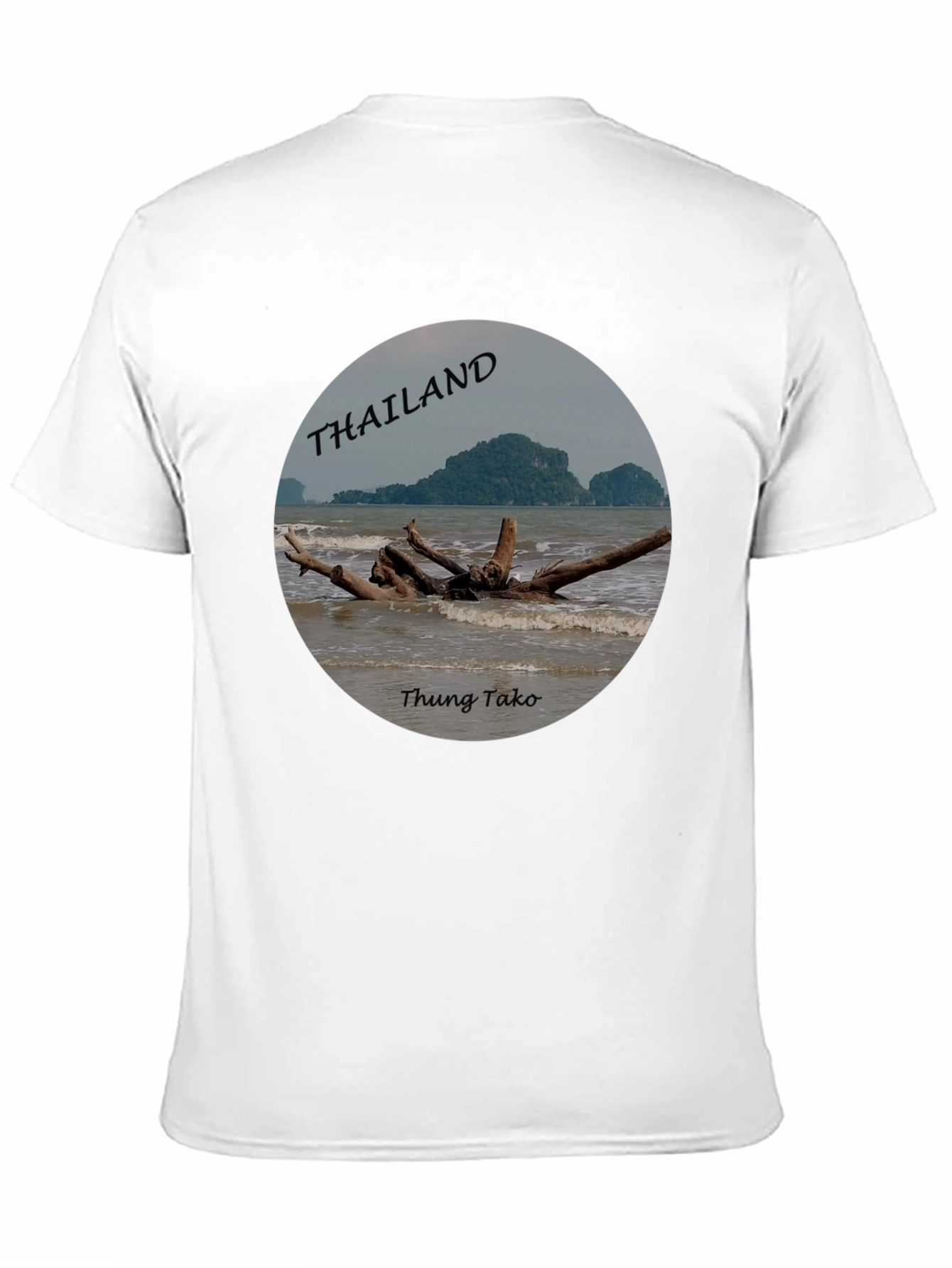 Thailand Thung Tako Beach Black T-Shirt
