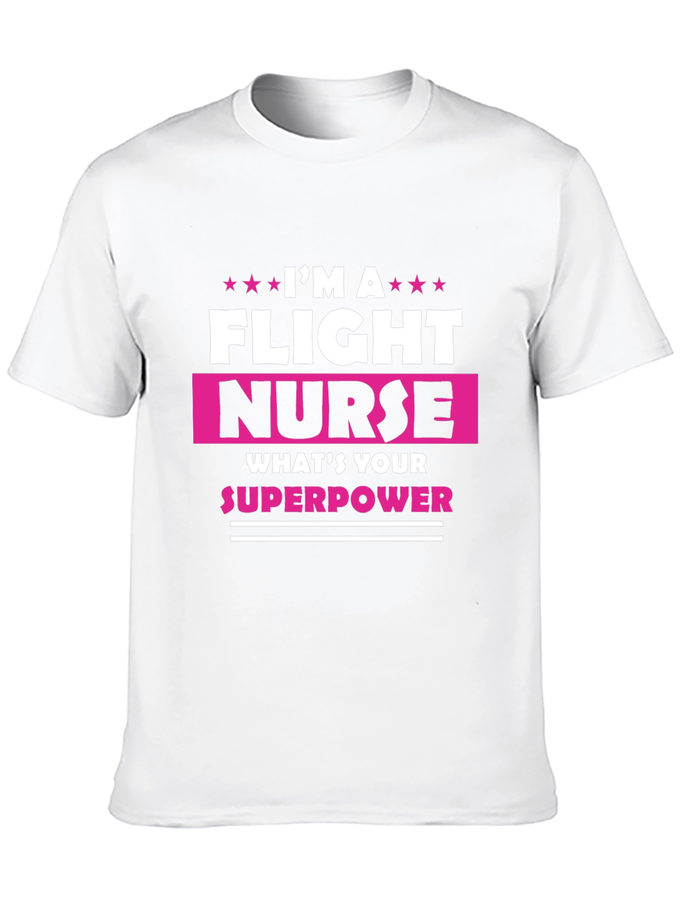 Flight Nurse Superpower Graphic Tee - Black