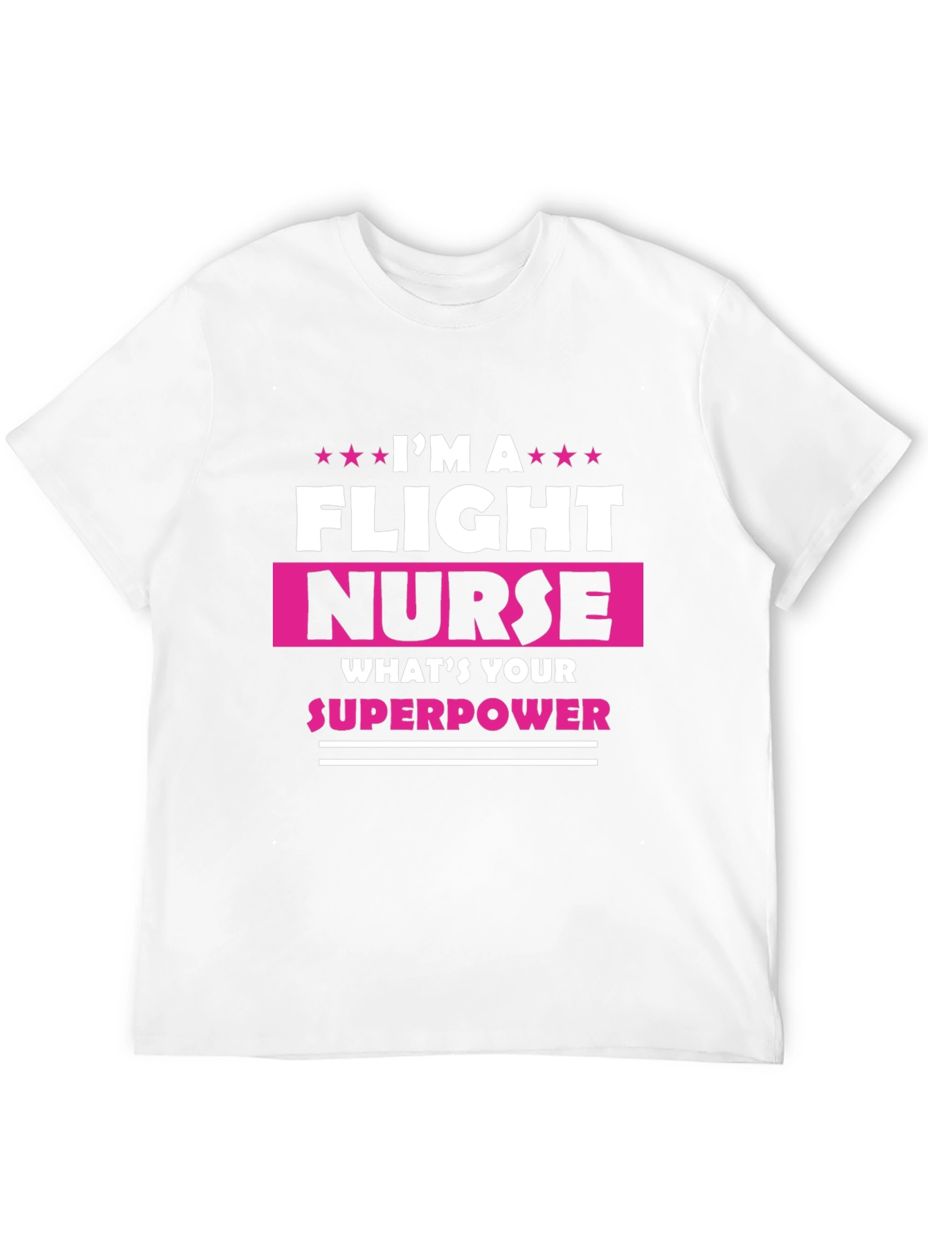 Flight Nurse Superpower Graphic Tee - Black