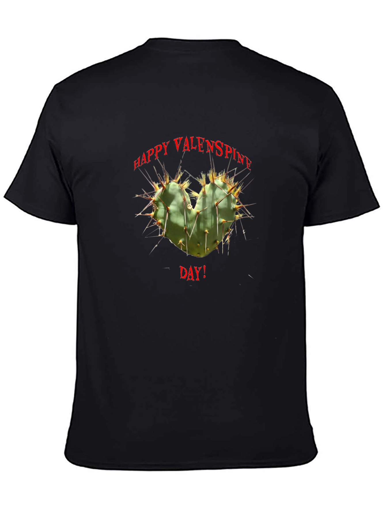 Happy Valen-spines Day Cactus Heart T-Shirt