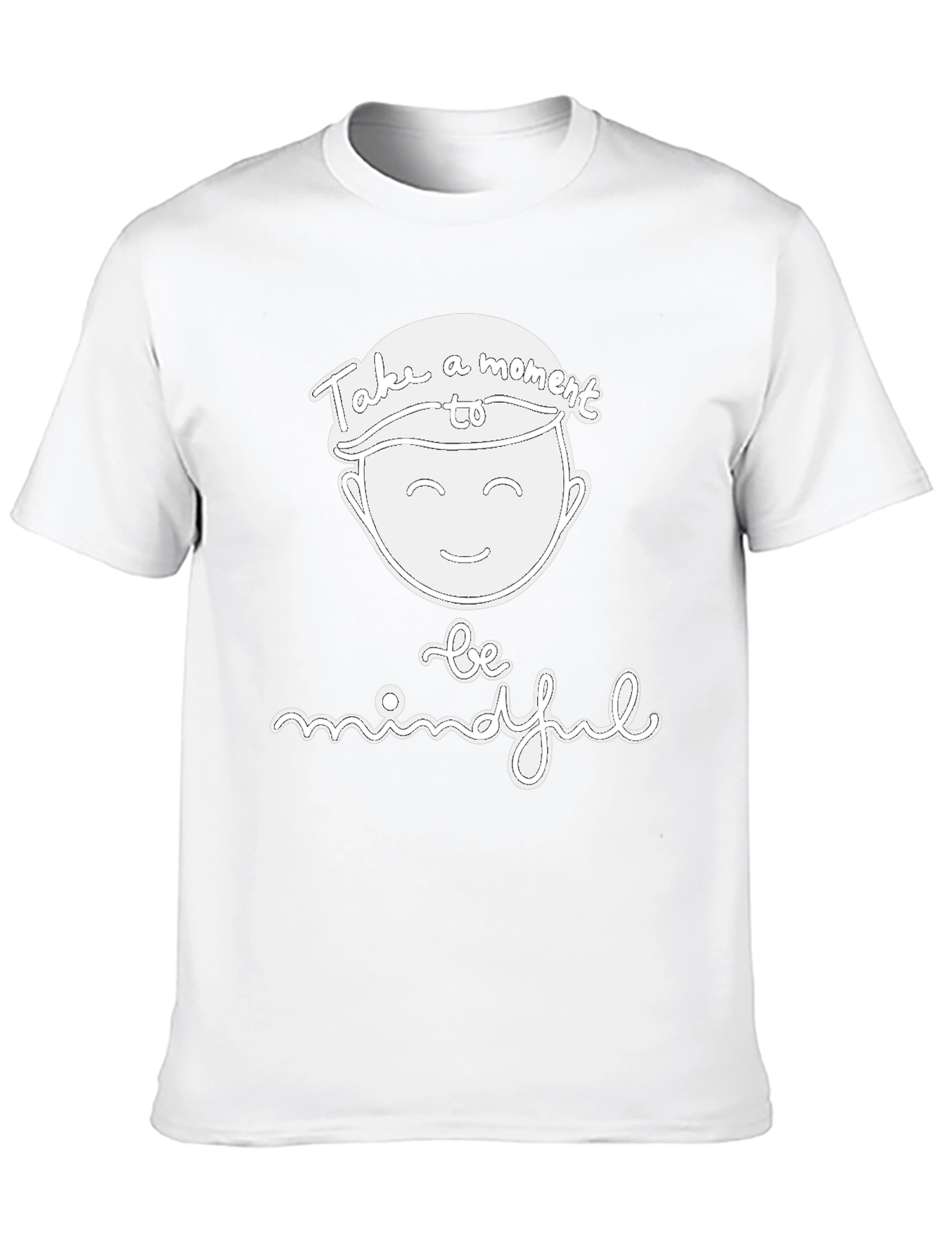 Mindful Moment Graphic T-Shirt - Black Casual Tee