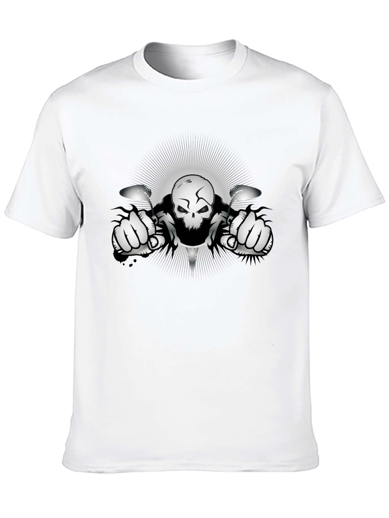 Skull Rider Graphic T-Shirt - Black