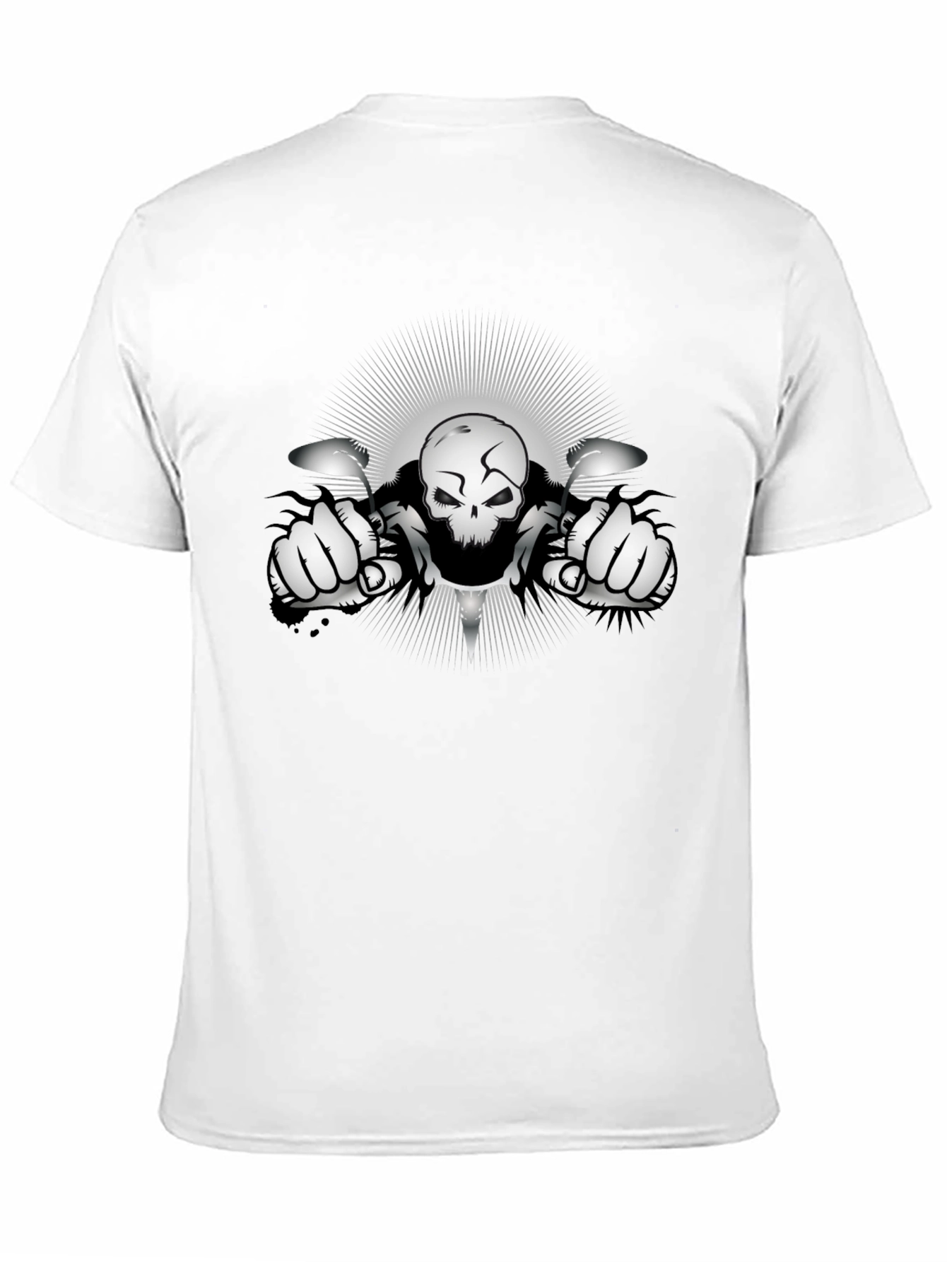 Skull Rider Graphic T-Shirt - Black