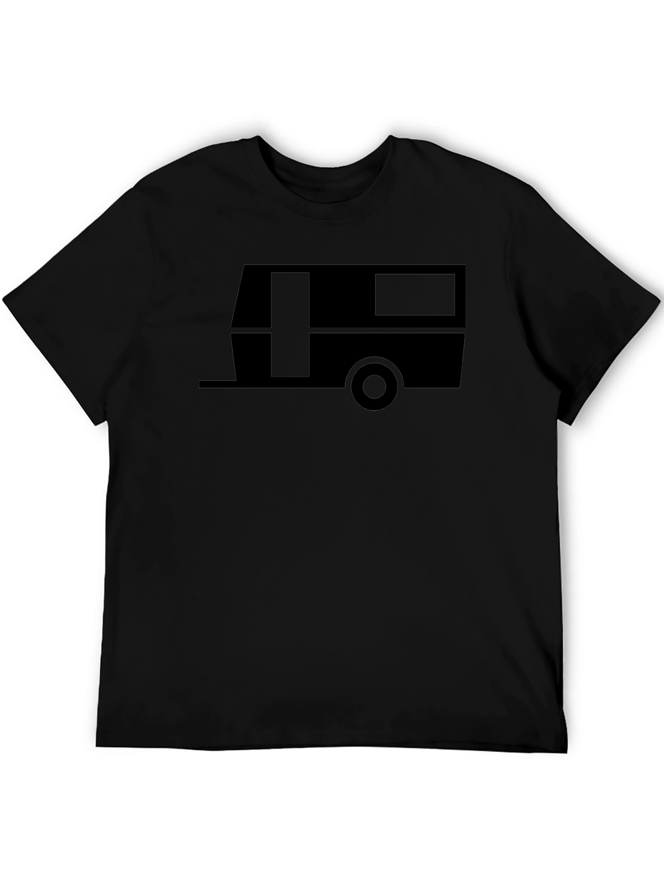 Retro Camper Graphic Tee - Black
