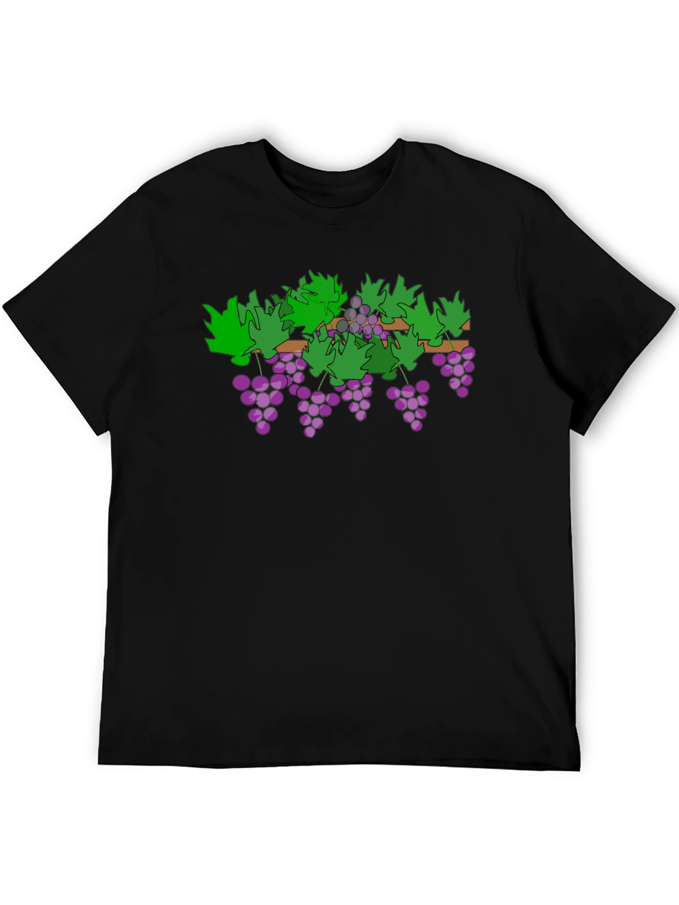 Grapes Graphic Black Tee - Unique Design