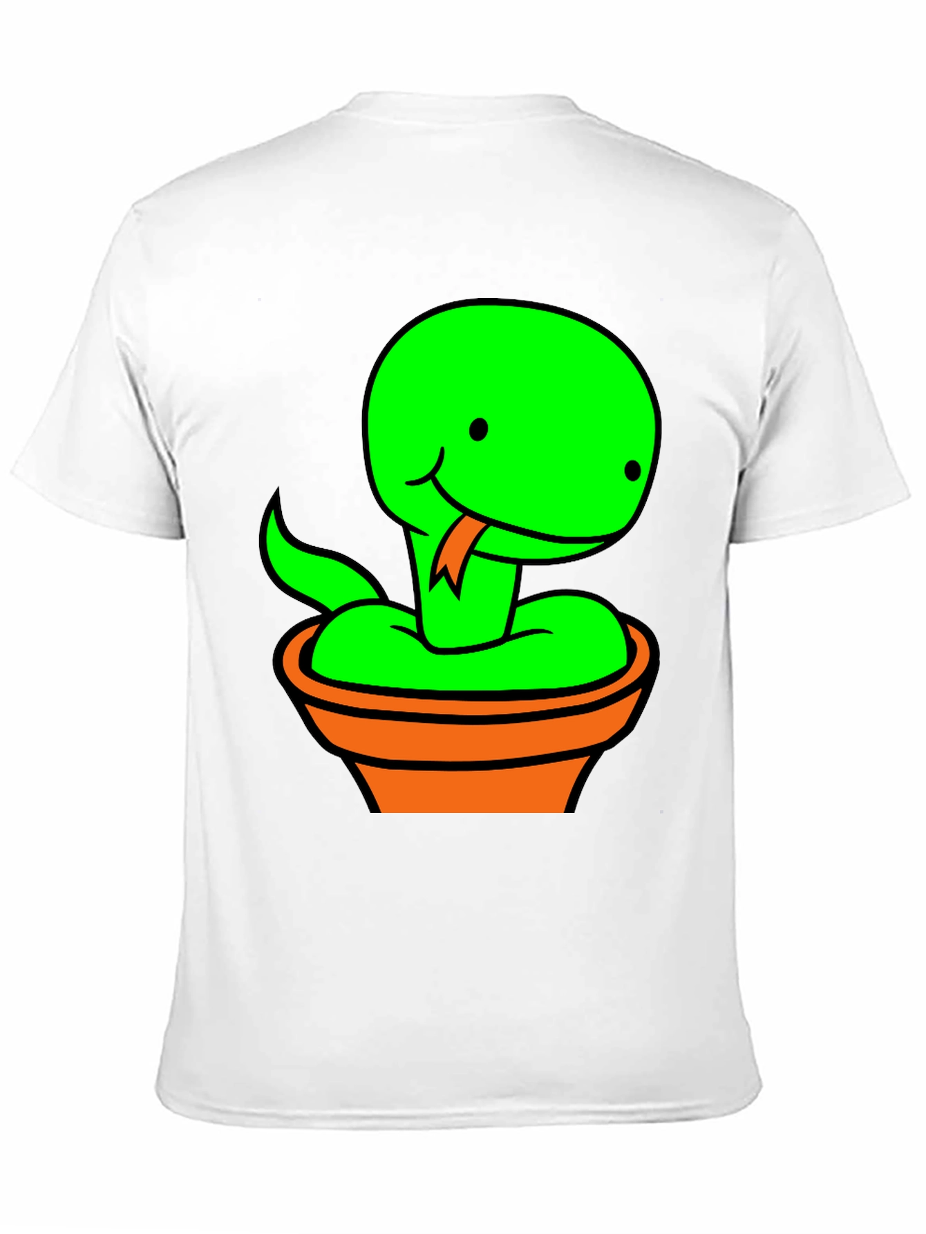 Pot Snake Graphic Tee - Fun Snake T-Shirt