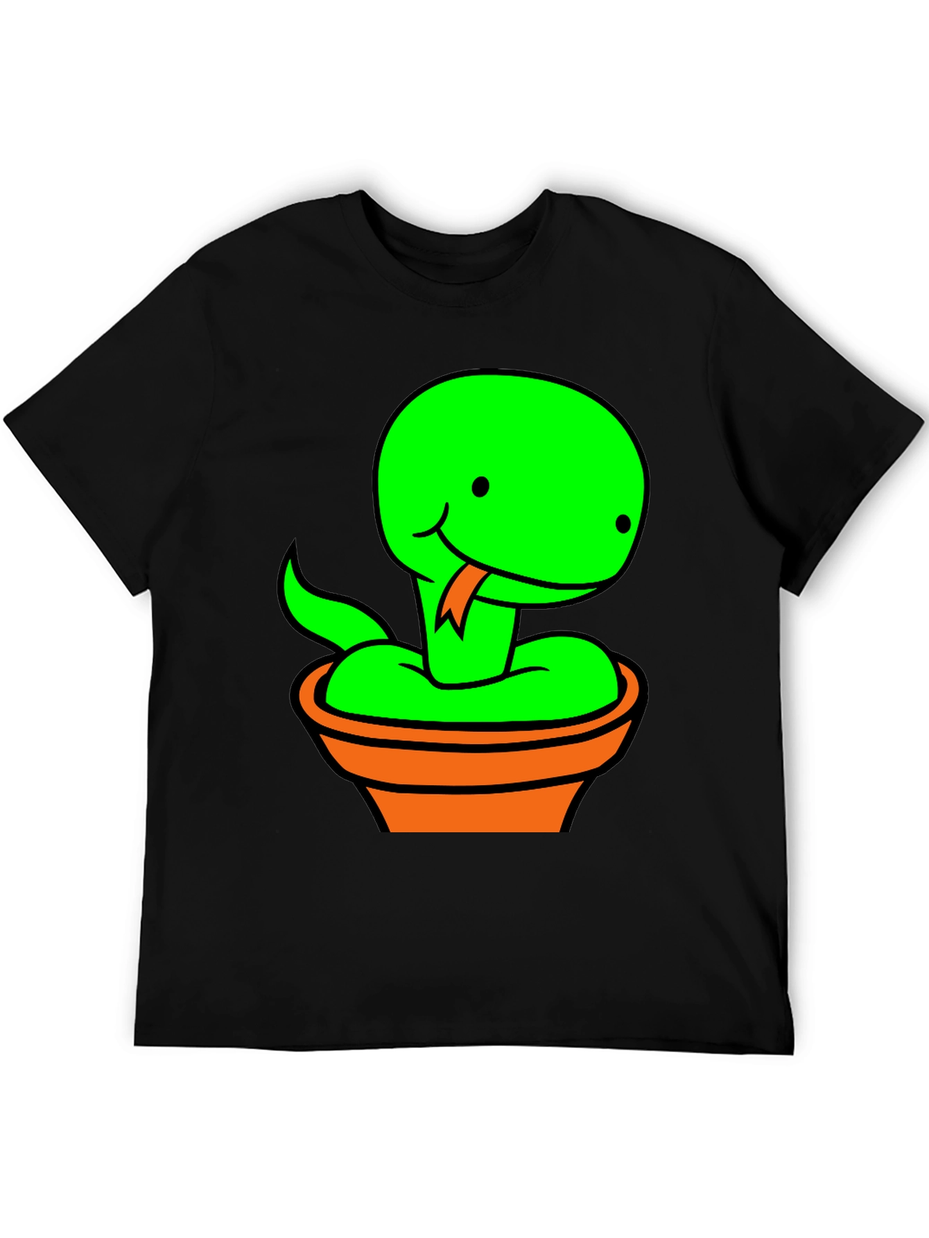 Pot Snake Graphic Tee - Fun Snake T-Shirt
