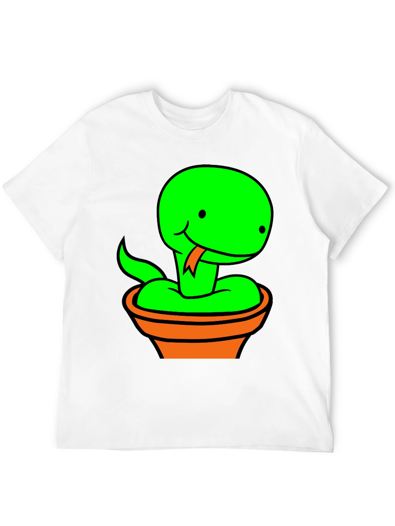 Pot Snake Graphic Tee - Fun Snake T-Shirt