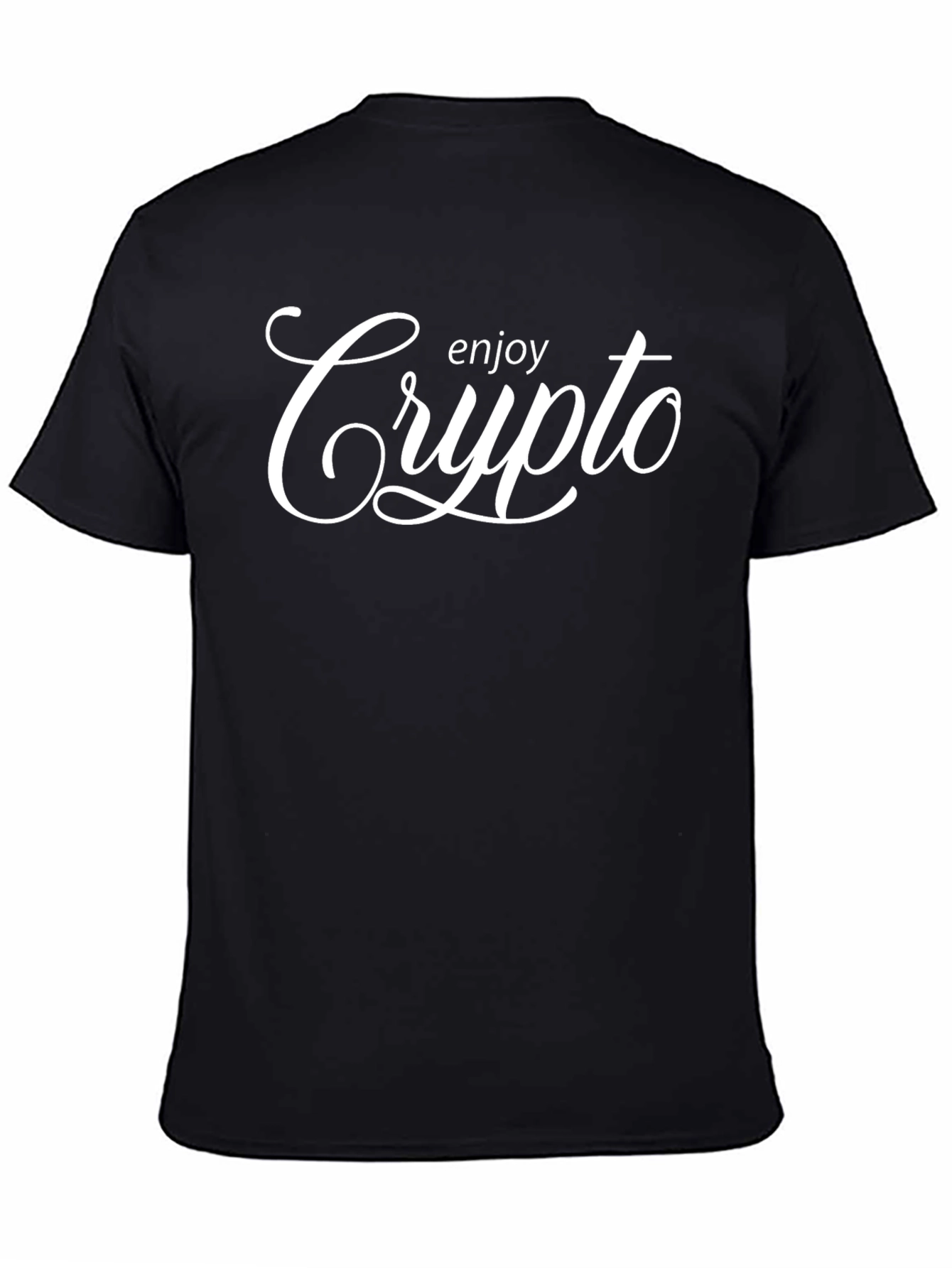 Enjoy Crypto Black Graphic Tee