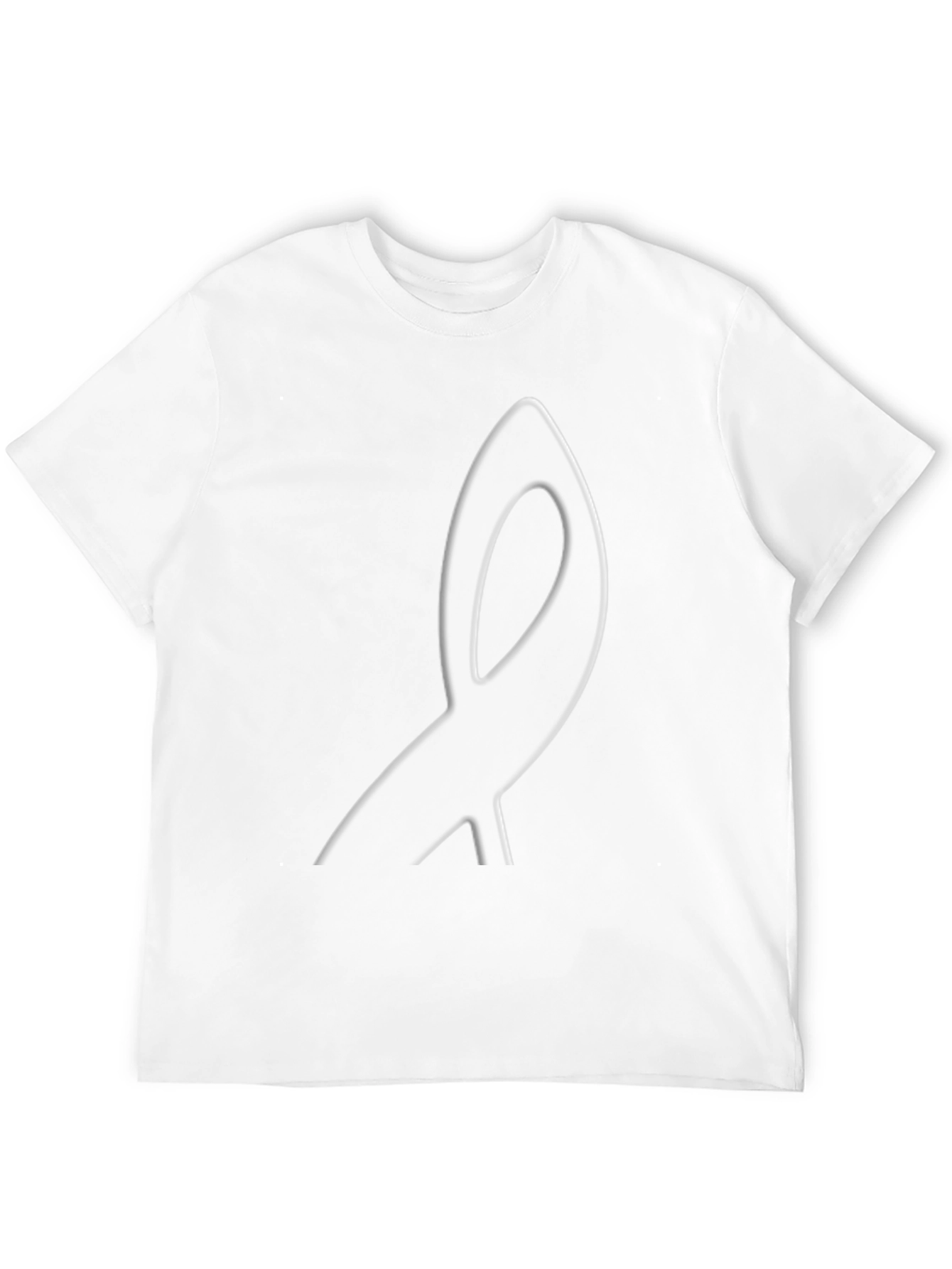 Minimalist Ear Graphic Black T-Shirt