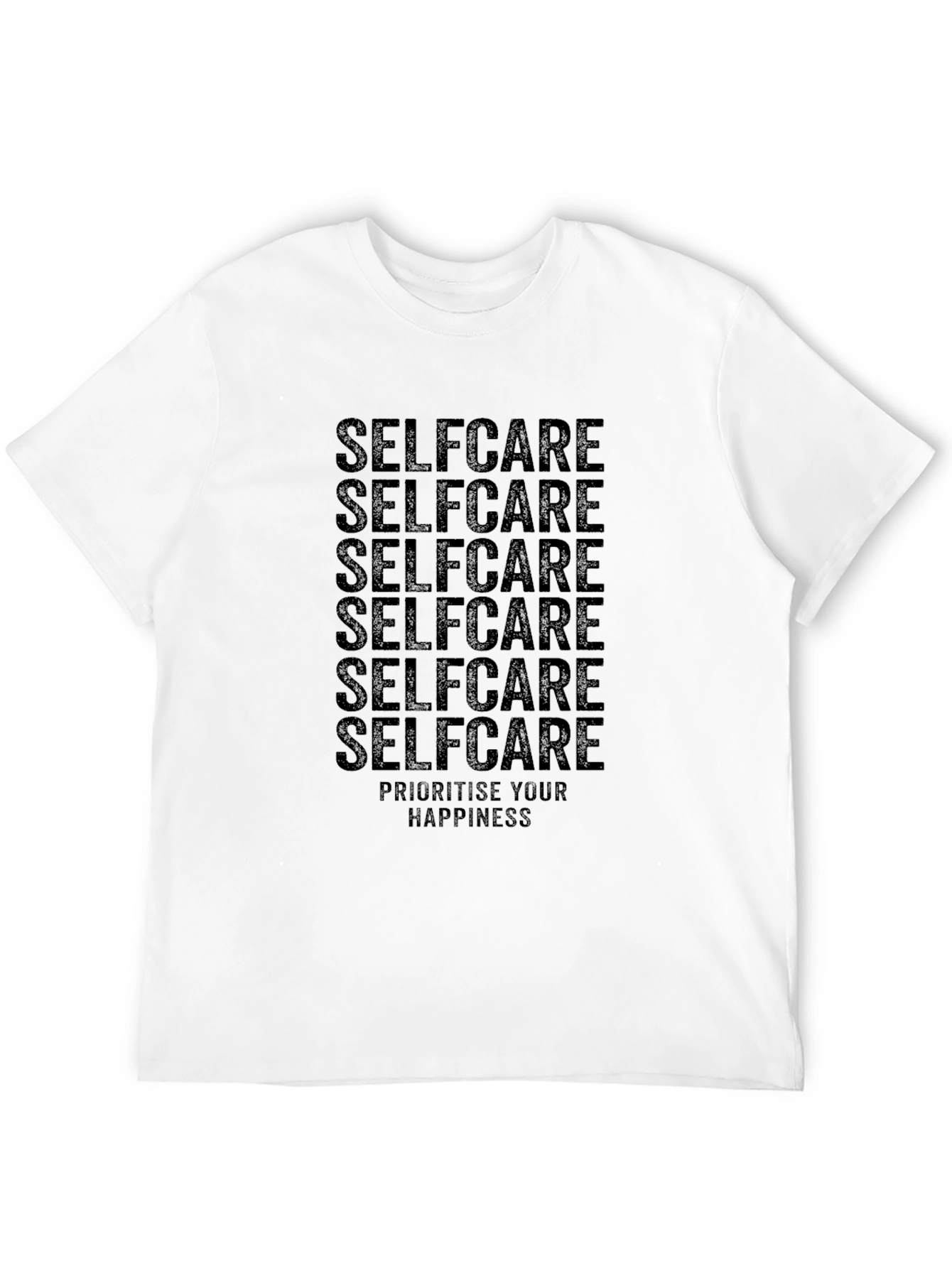 Selfcare Graphic Print Crew Neck T-Shirt
