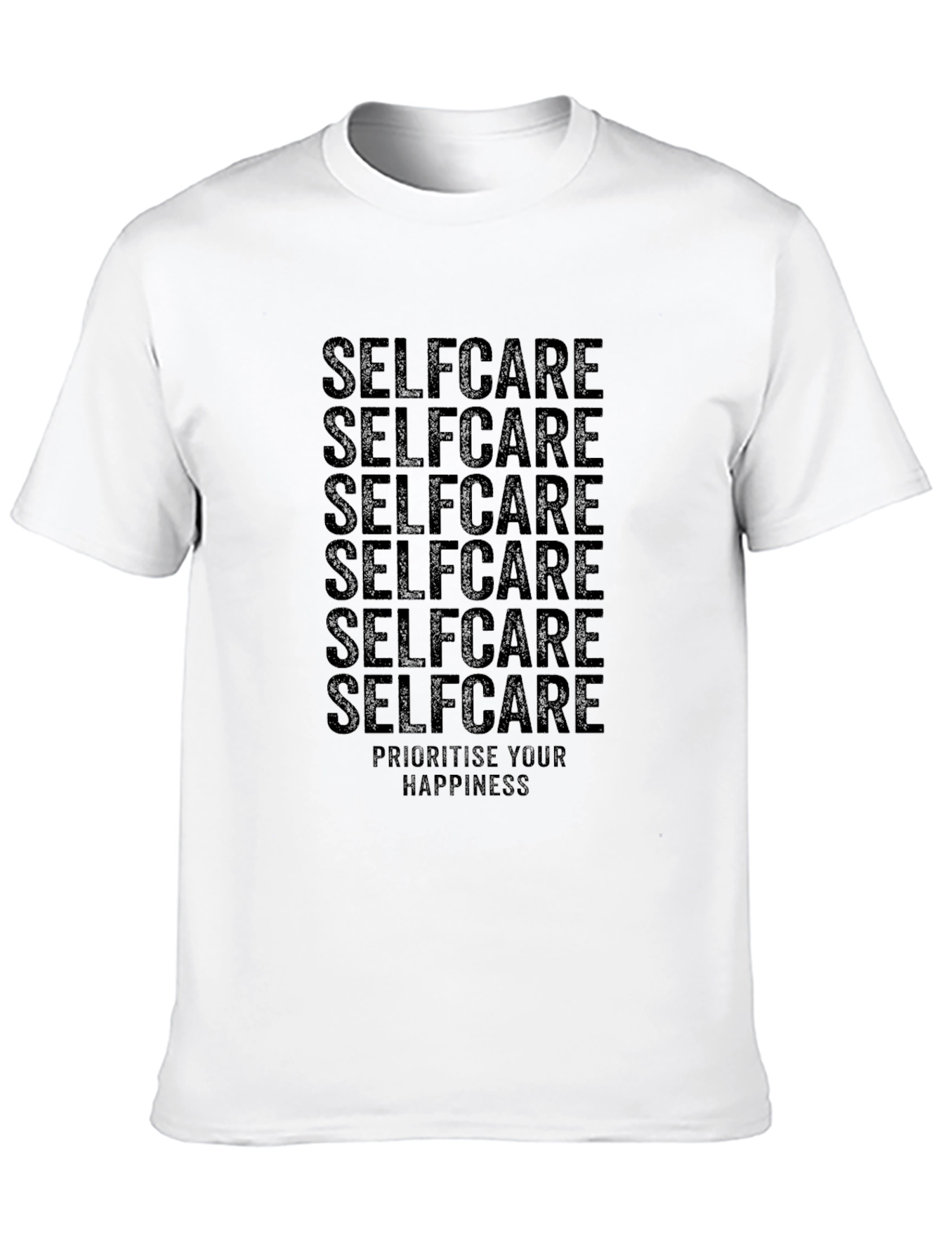 Selfcare Graphic Print Crew Neck T-Shirt